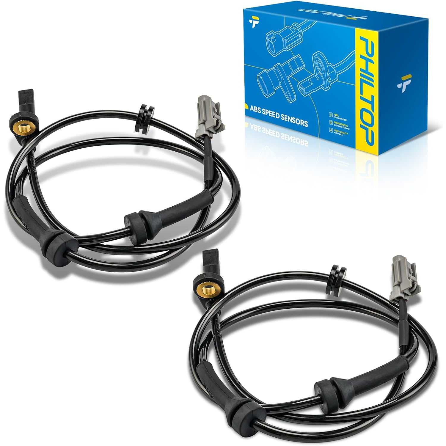 Front Side ABS Wheel Speed Sensor Compatible with 2013-2018 Nissan