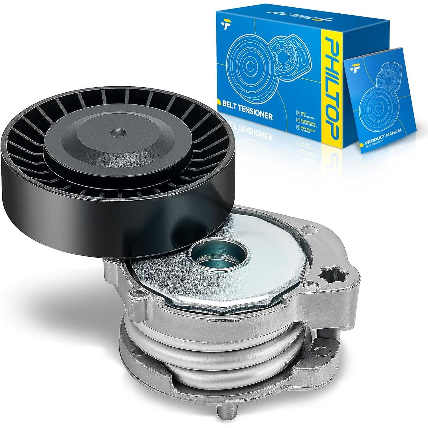 Belt Tensioner Assembly Compatible with 2012-2016 S60 2.5L, 2015-2016 XC60 2.5L, V60 Cross Country, V60, 2016 XC70 2.5L