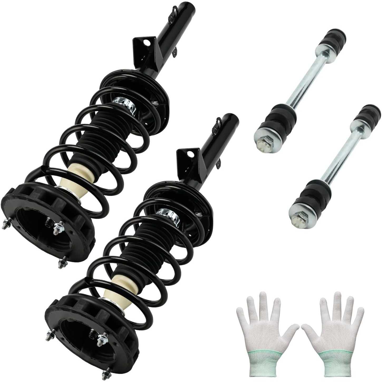 Rear Struts Coil Spring w/Sway Bars End Links Fit For Sable