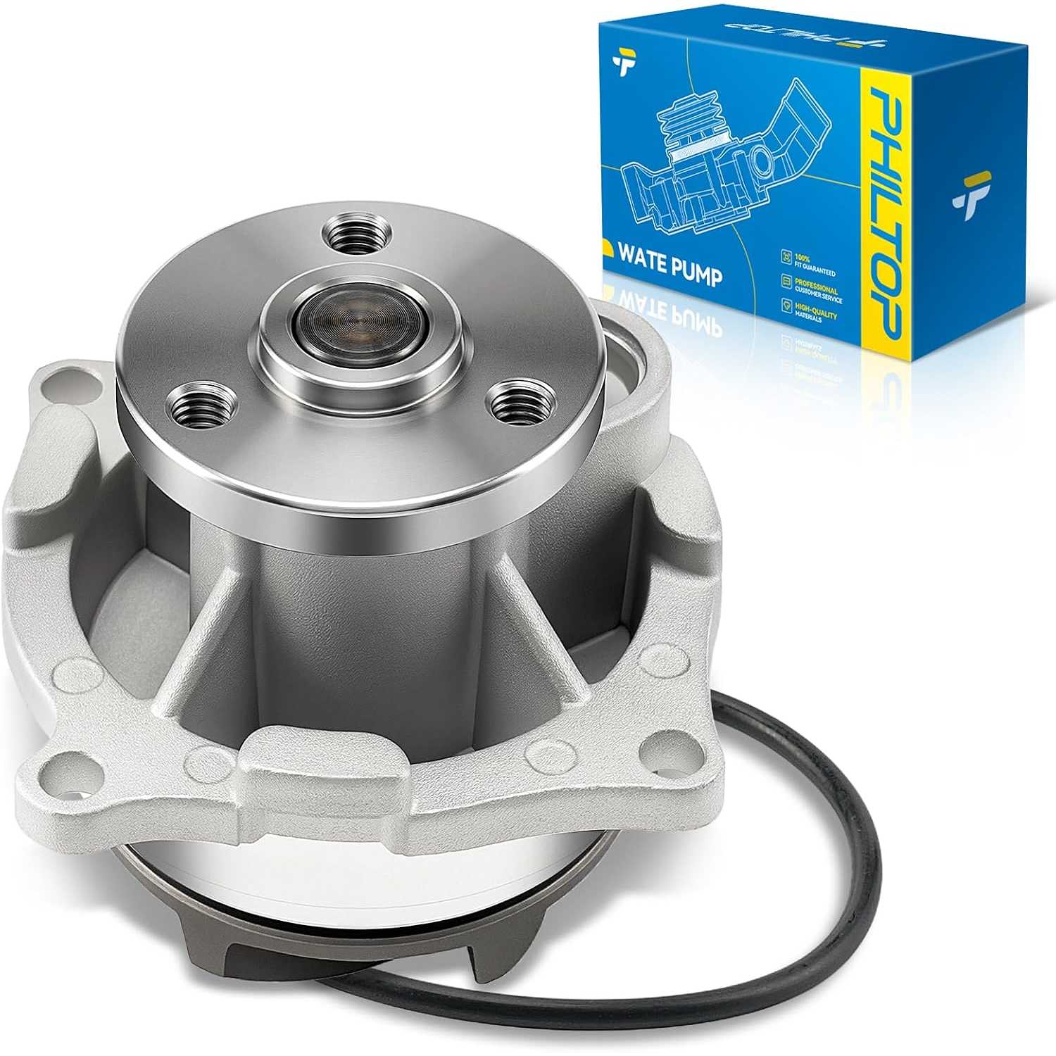 AW4115 Engine Water Pump w/Gasket for Ford Focus 2000-2004 2.0L L4 | for Ford Contour 1998-2000, Escort 1998-2002