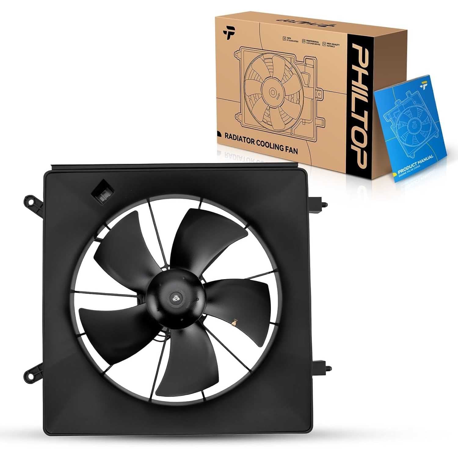 600530 Radiator Cooling Fan Assembly Compatible with 2002-2006 CR-V | for 2003-2011 Element, Replace # 600530