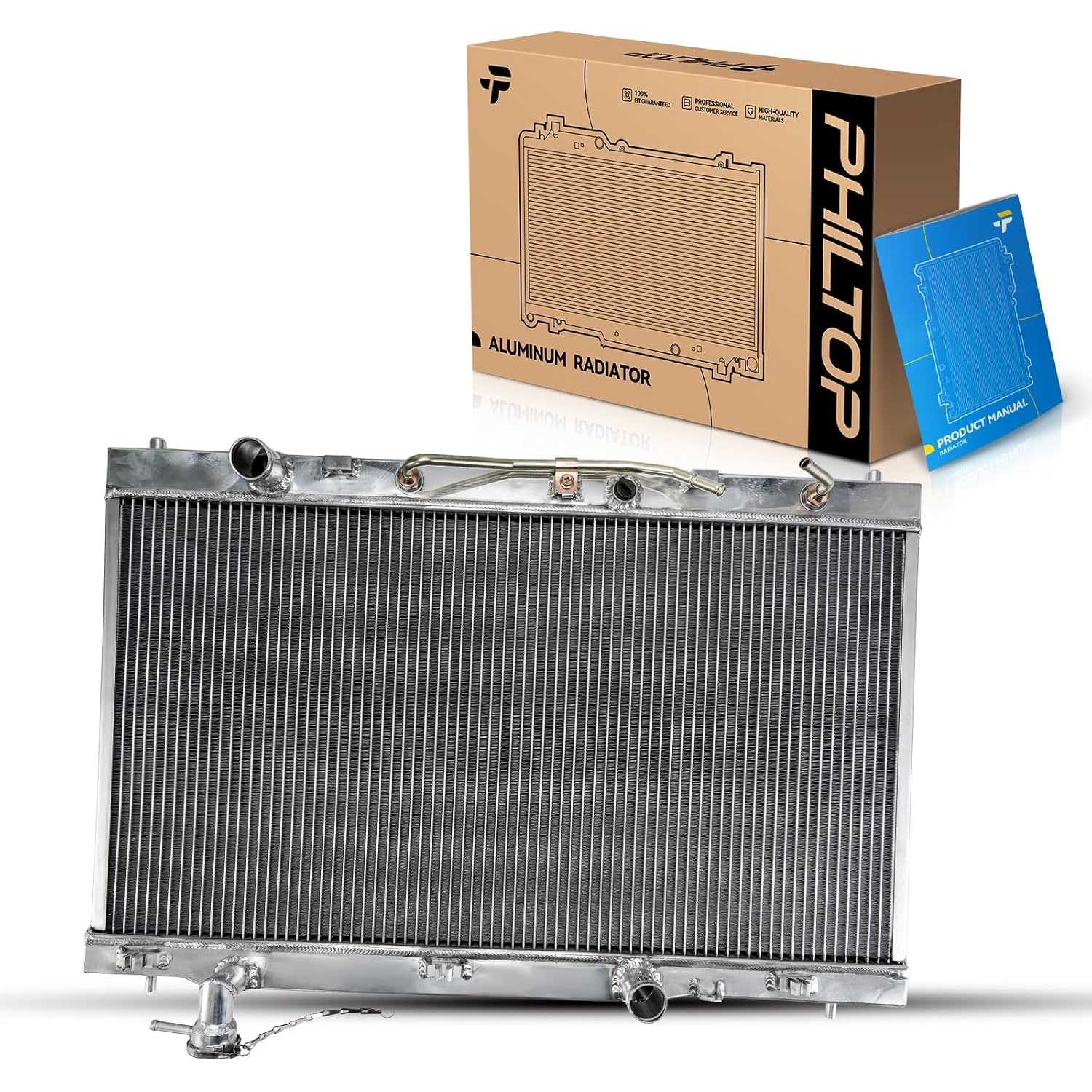 Tank and Core All Aluminium CU2917 Core Width: 28-11/16" Engine Core Radiator Compatible with 2007-2011 Camry 2.4L 20...