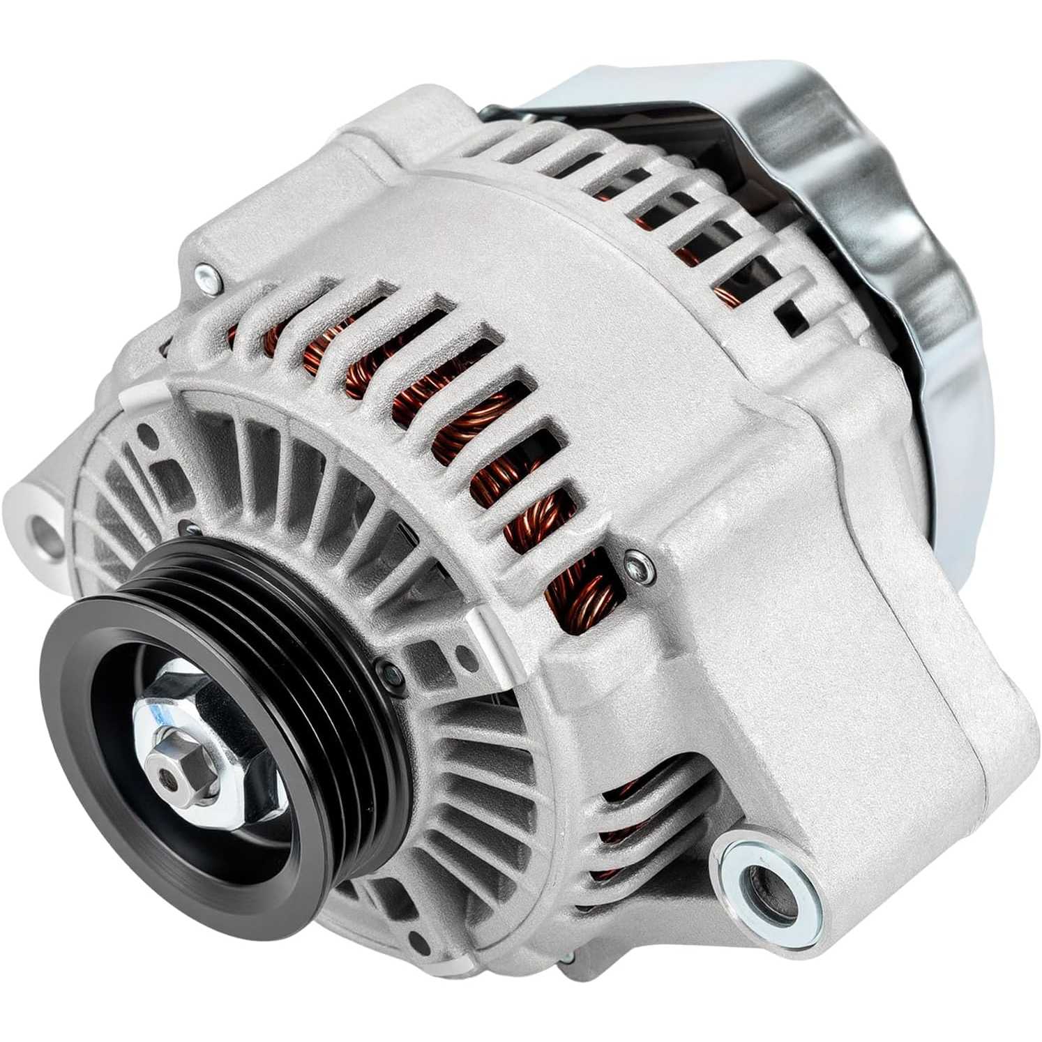 Alternator Compatible With 1996-2000 Integra(w/Standard Equipment; Unit) 13677N 12V 90Amp CCW 4-Groove Pulley