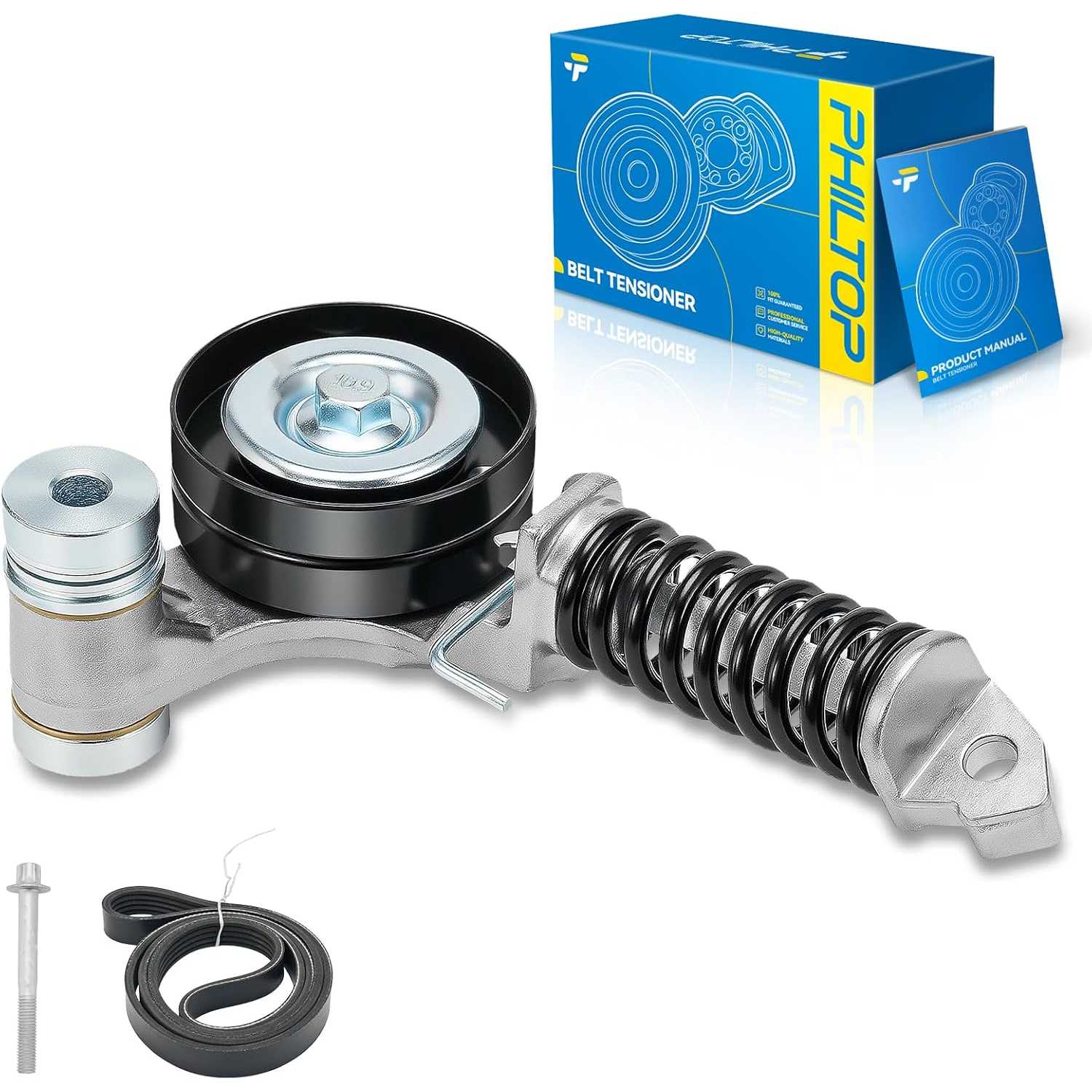 Belt Tensioner Assembly Compatible with 2013-2021 Trax, Encore, Cruze Limited, 2011-2015 Cruze, 2012-2020 Sonic