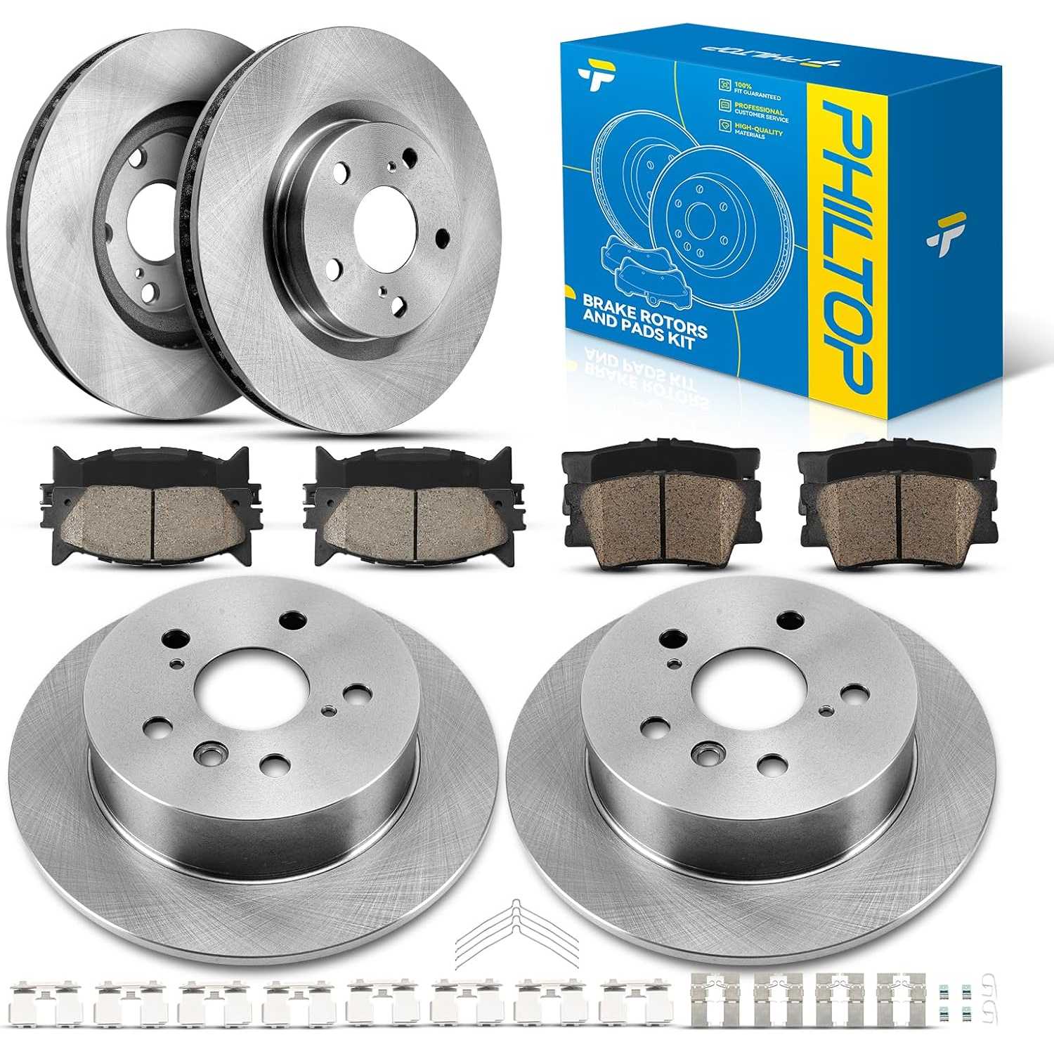 Front & Rear Brake Kit For 2013 2014 2015 2016 2017 2018 Toyota Avalon