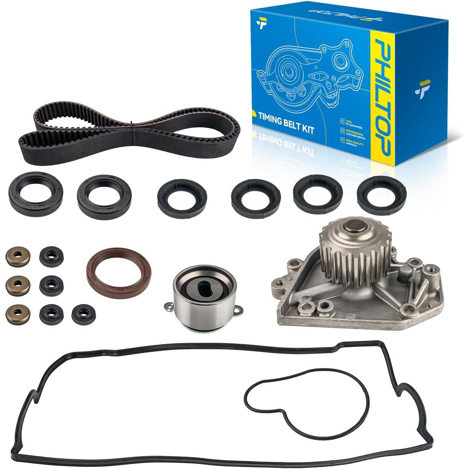 Timing Belt Kit with Water Pump, Compatible with Honda CR-V 1997-2001 and Acura Integra 1996-2001