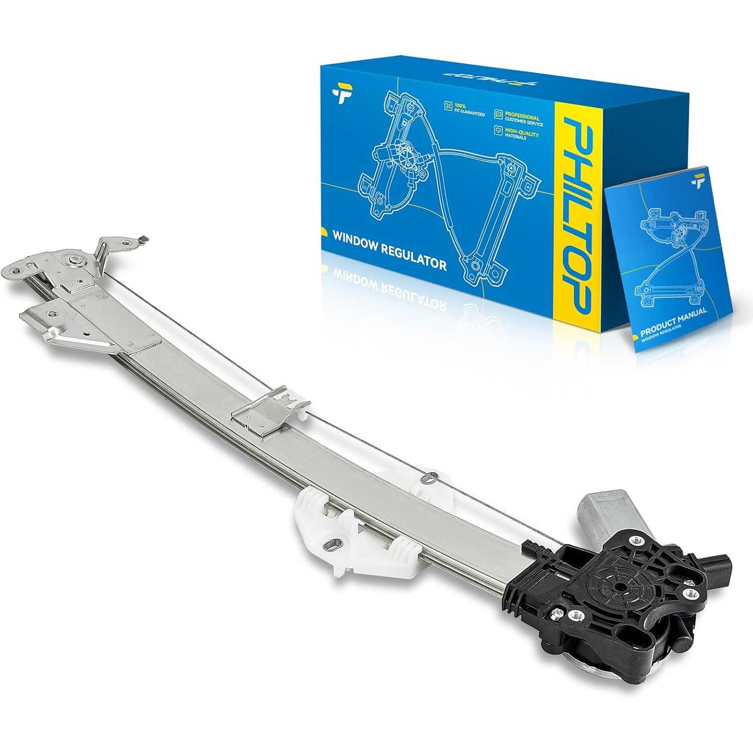Front Left Driver Side Power Window Regulator and Motor Assembly Compatible with 2008-2012 Accord 2.4L 2008-2012 Acco...