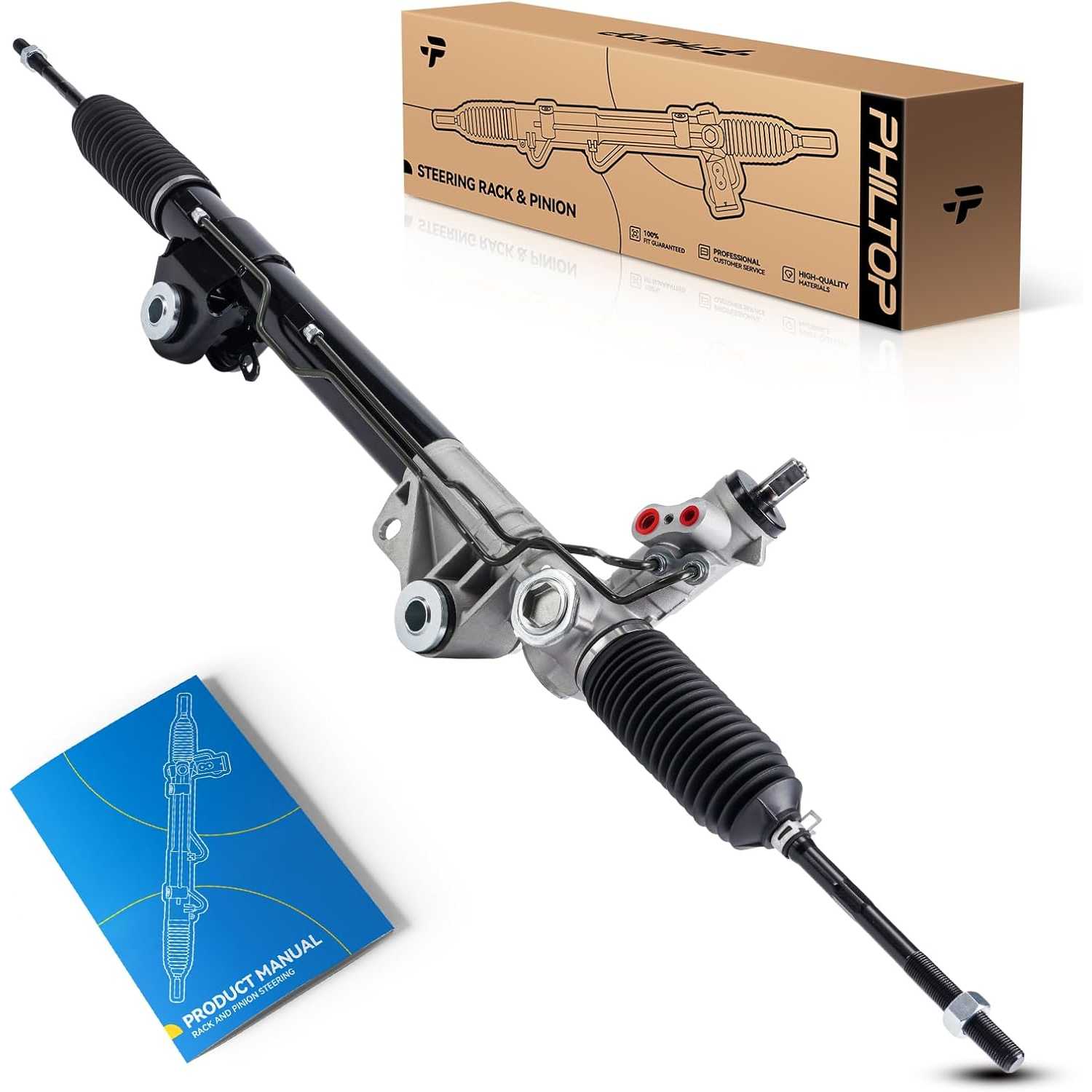 Hydraulic Power Steering Rack and Pinion Compatible with 2011-2014 F-150, Expedition, Navigator Replace 22-2121