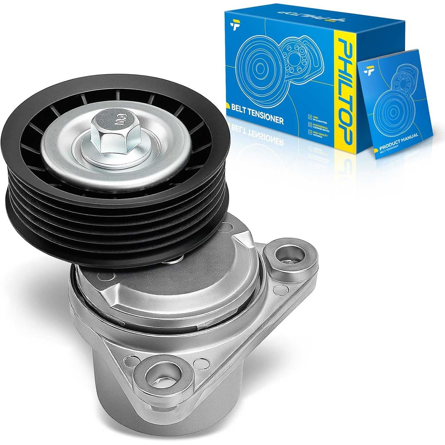 Belt Tensioner Assembly Compatible with 2006-2008 Mazda 6 2.3L, 2009-2013 Mazda 6 2.5L