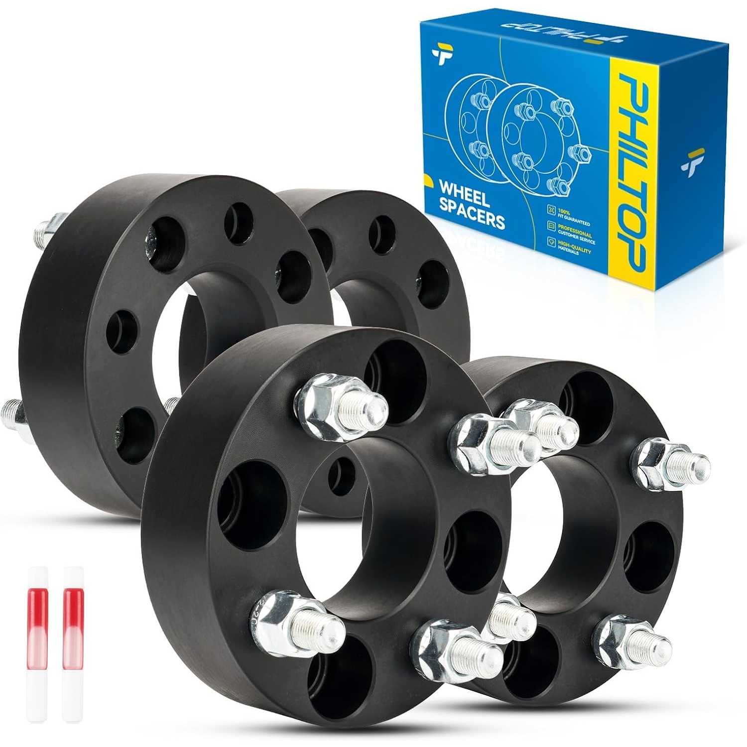4x4 Lug-Centric ATV Wheel Spacers 1.5 inch | 4x101.6mm, 62mm CB, 1/2"x20, 1.5"(38mm), 4Pcs. Fit ClubCar. No Hub Lip