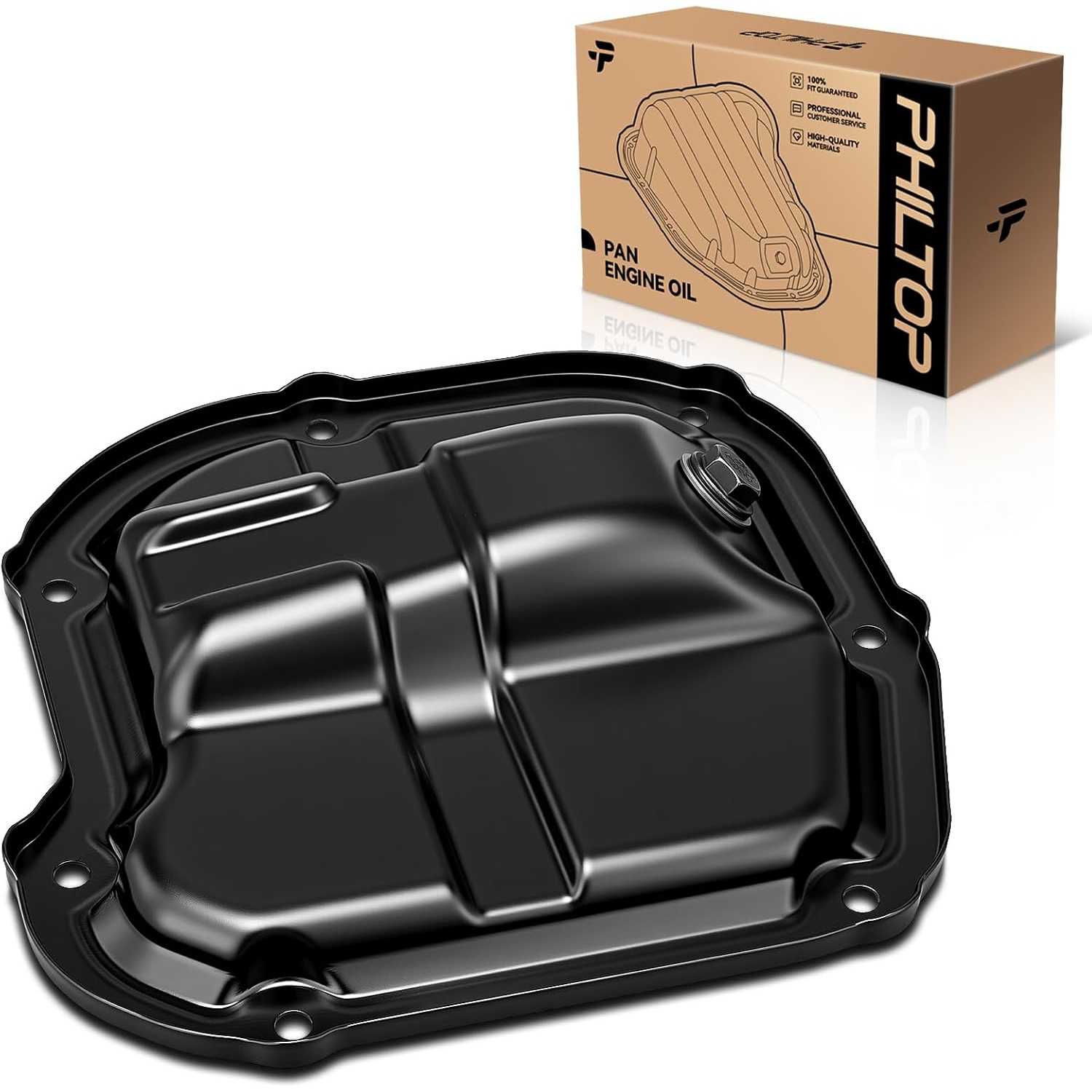 NSP37A Engine Oil Pan Compatible with 2012-2019 Versa 1.6L, 2014-2019 Versa Note, 2018-2020 Kicks