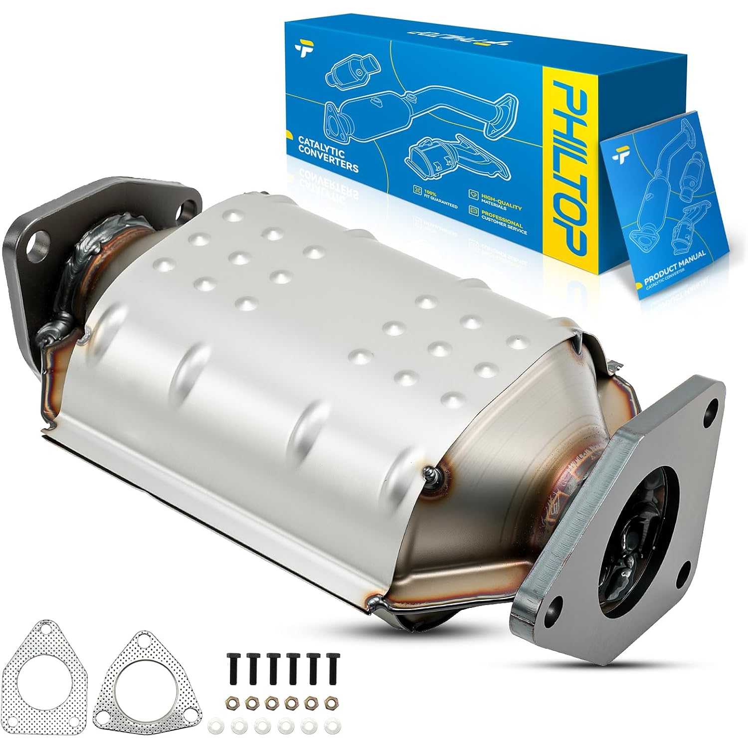 Rear Catalytic Converter Kit Compatible with Honda/Acura Accord, Odyssey, Ridgeline, Pilot, Accord Crosstour, Crosstour