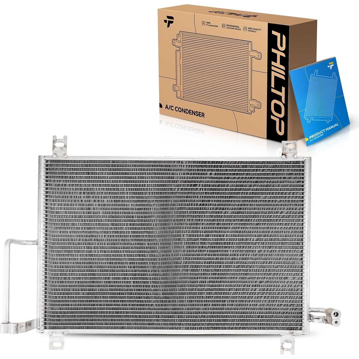 Air Conditioning A/C Condenser for Chevy Trailblazer/GMC Envoy 2002-2009, Chevy Trailblazer EXT/GMC Envoy XL 2002-2006