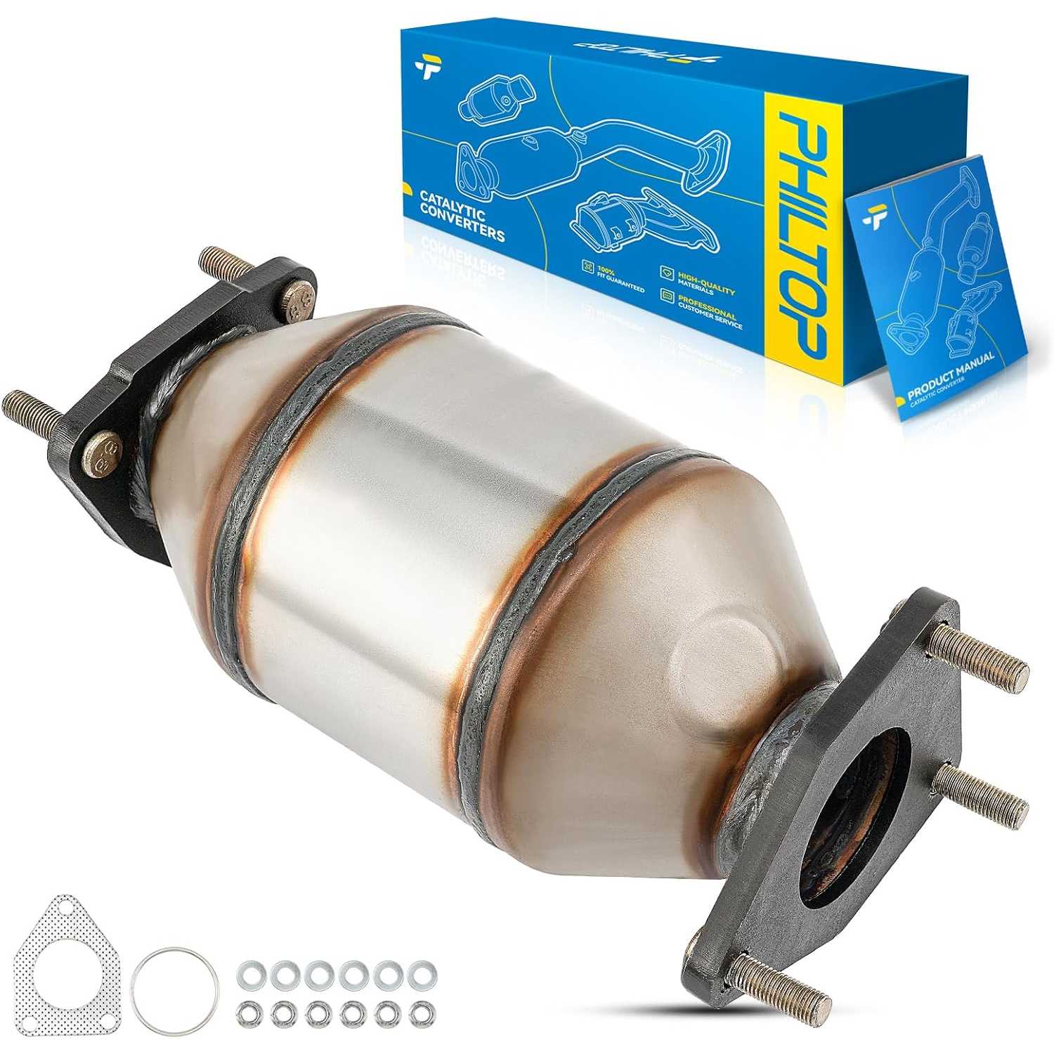2008-2012 Honda Accord 2.4L L4 | Catalytic Converter | OE#18150R41L00/642118 - PHILTOP