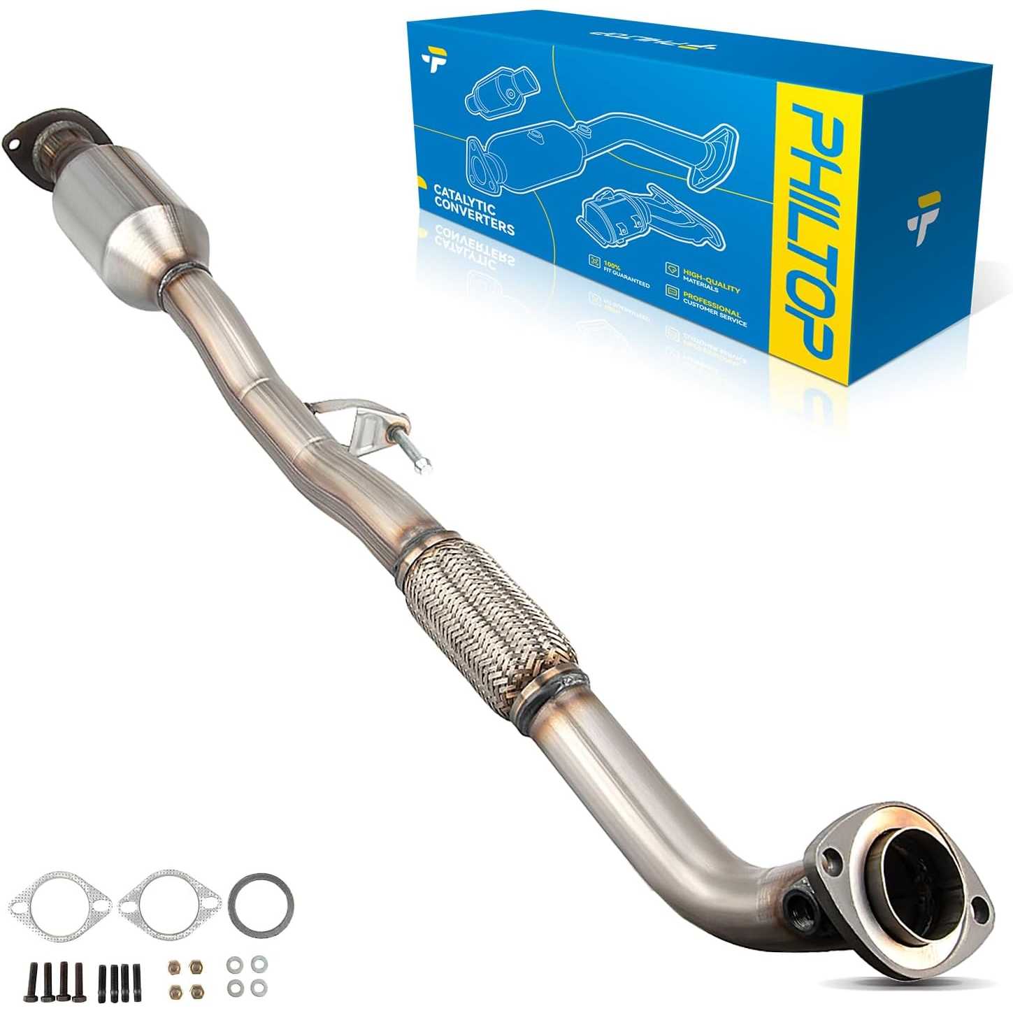 2002-2006 Toyota Camry 2.4L L4 | Rear Catalytic Converter | OE#1741028450/55435 - PHILTOP