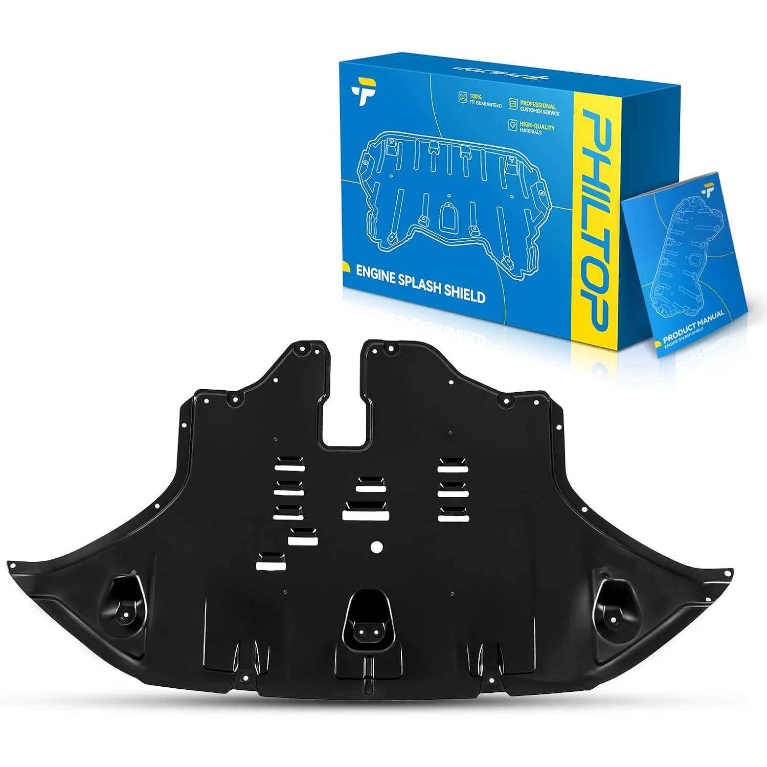 HY1228196 Front Lower Engine Splash Shield Under Cover Compatible with 2019-2020 Hyundai Santa Fe