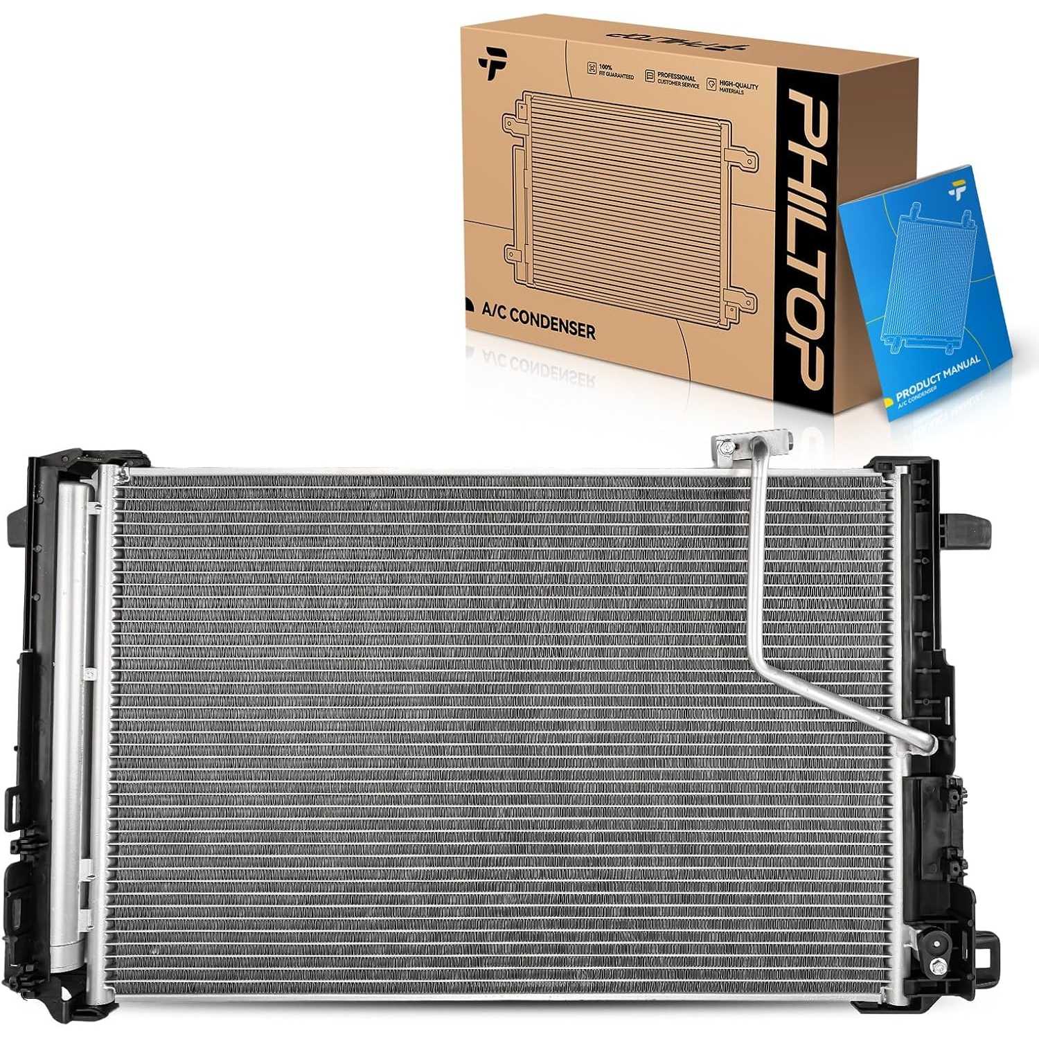 Air Conditioning A/C Condenser for Mercedes-Benz E350 2010-2016, GLK350 2010-2015, C250 2012-2015, C300 2008-2014