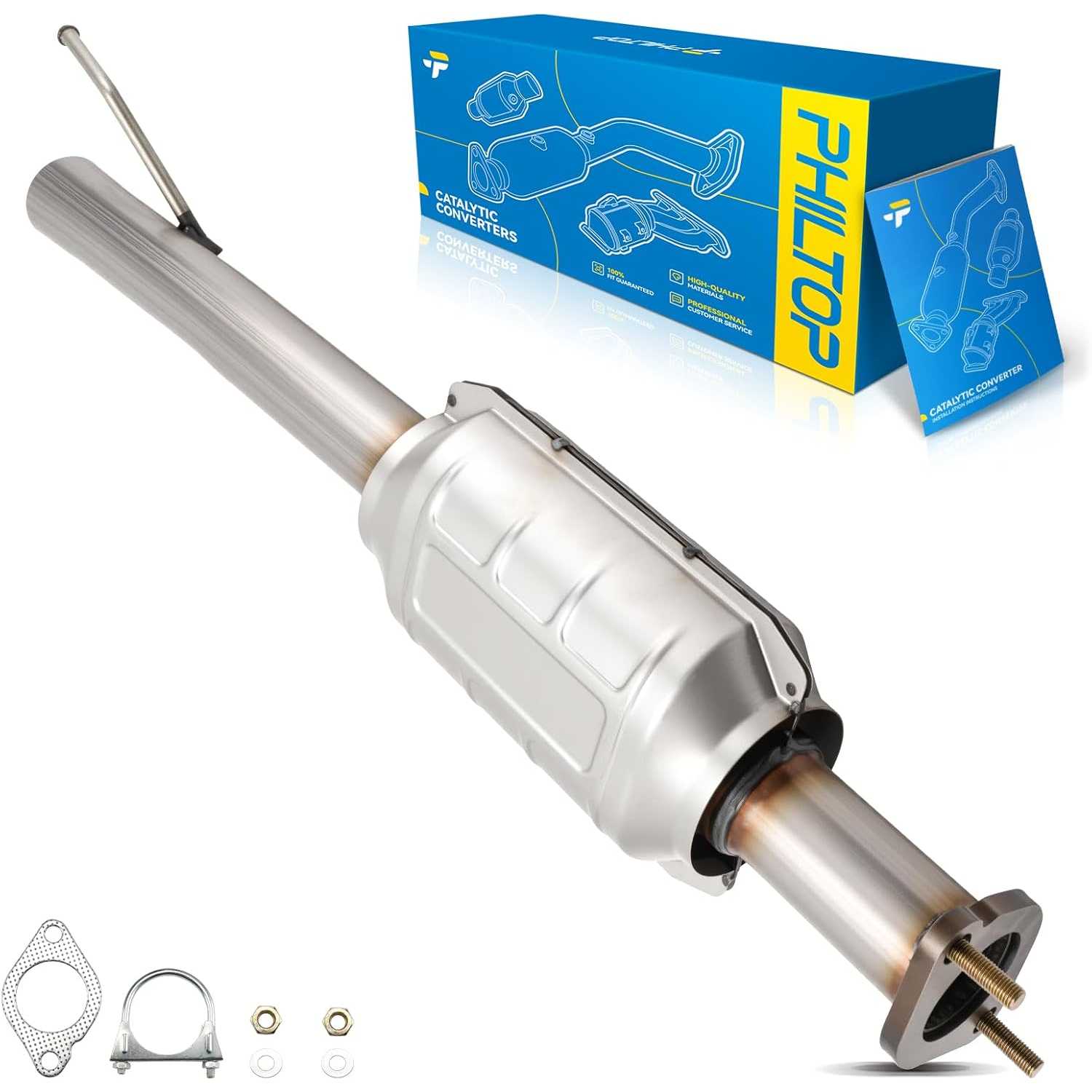 2005-2008 Ford Escape 3.0L V6/2.3L L4 | Rear Catalytic Converter | OE#ZZC420500/53763 - PHILTOP