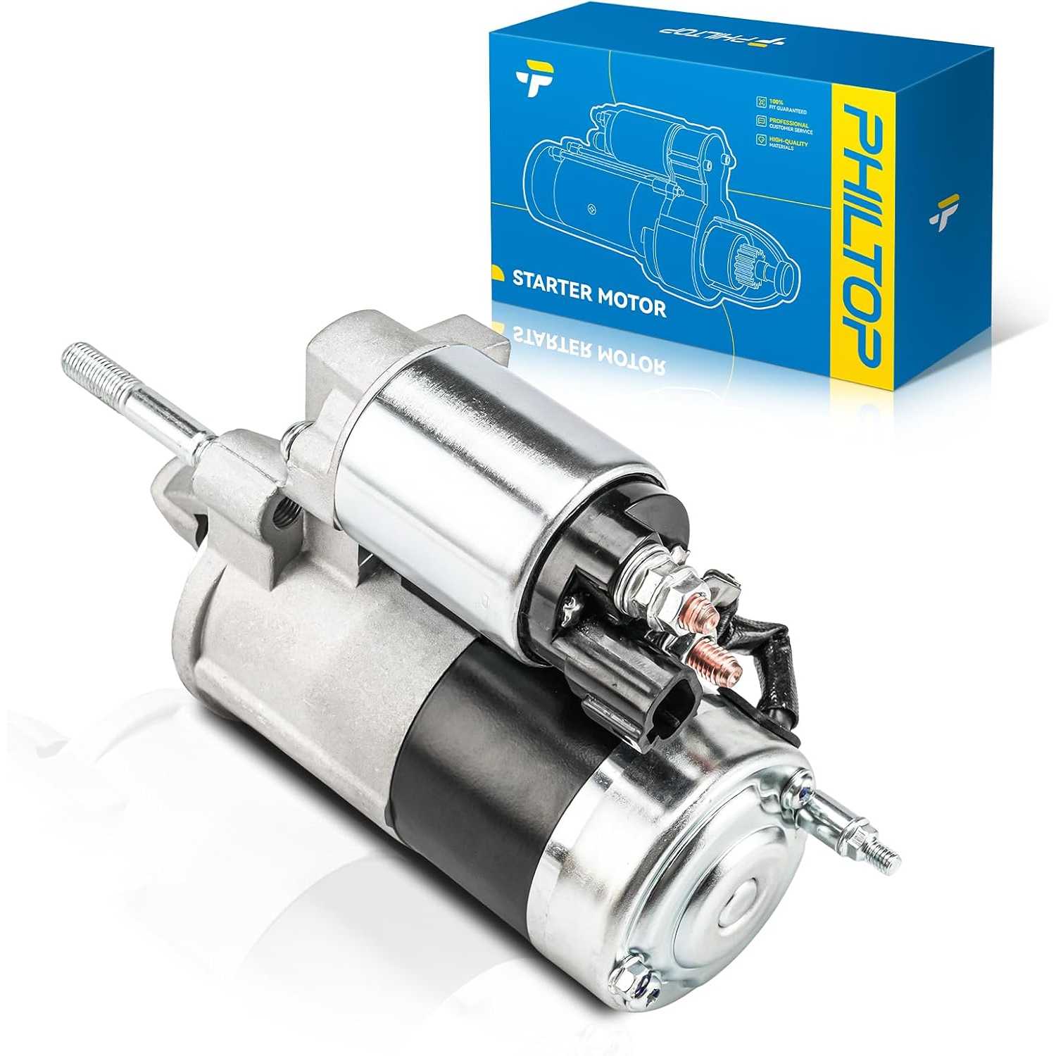 1.2KW Starter 19023N Compatible with Hyundai, Kia, Santa Fe 2.7L 2007-2009, Rondo 2.7L 2007-2010, Optima 2.7L 2007-2010