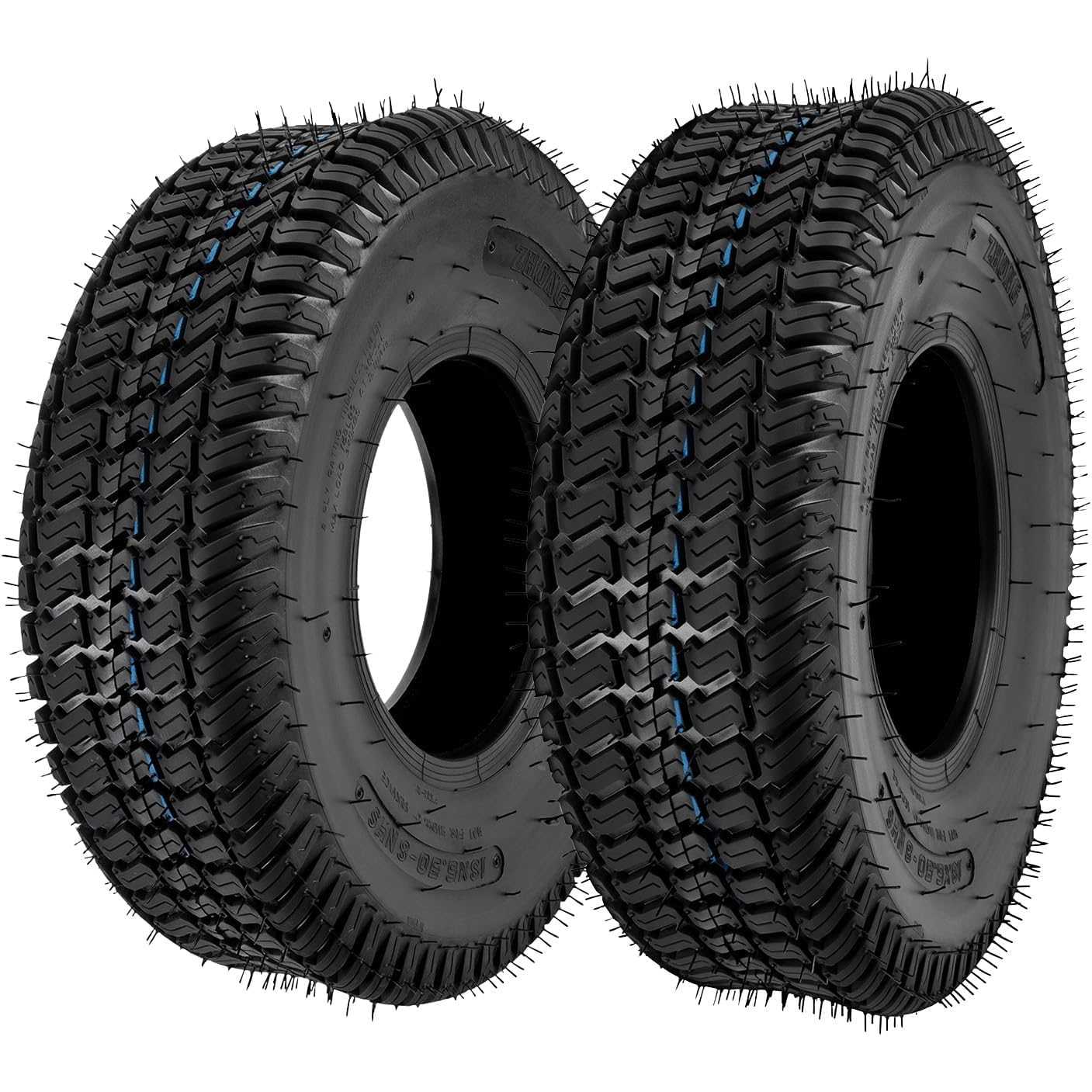 18x6.5-8 Lawn Mower Tires, 4-Ply Super Mud 18x6.5-8 ATV Tires for Riding Mowers, Golf Carts,2 Pcs,Tubeless (Z-160)