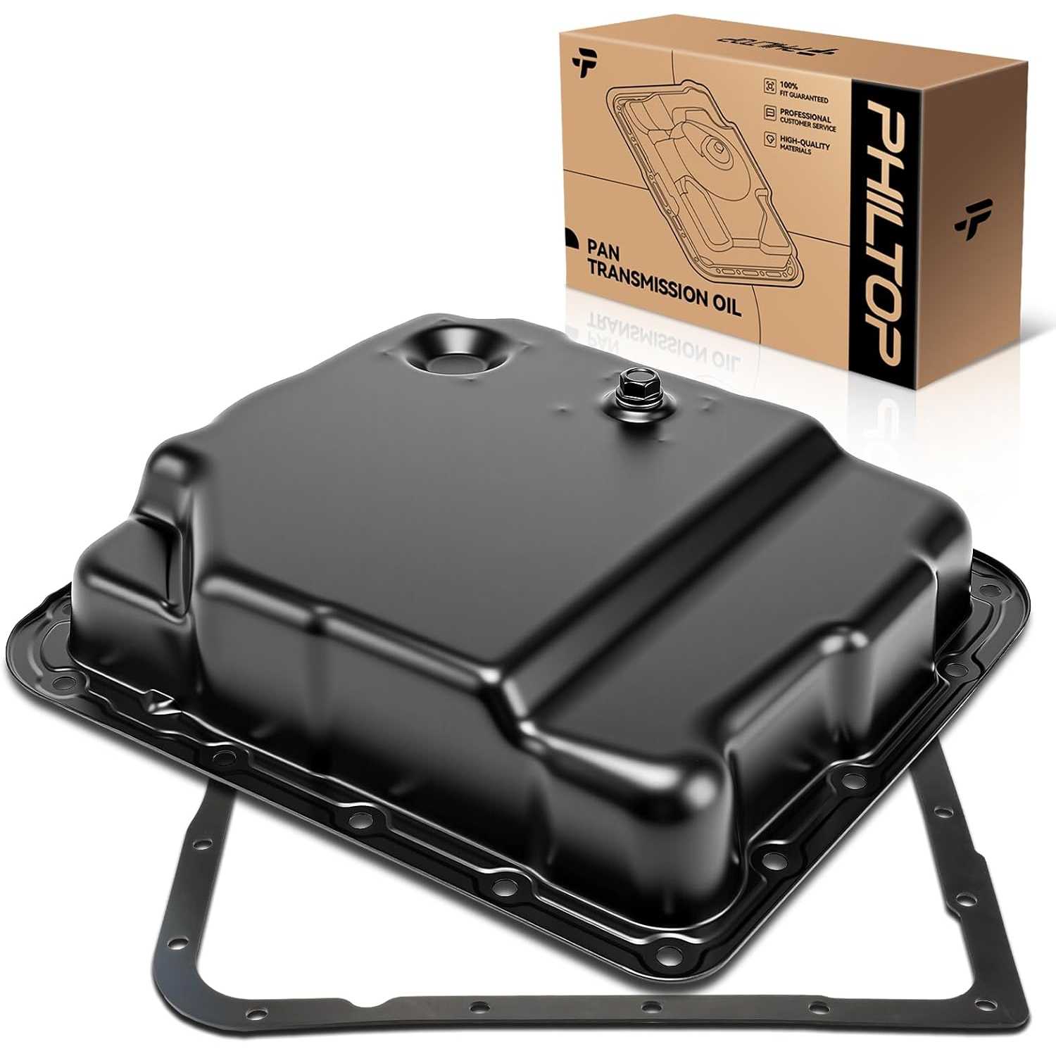 Transmission oil pan with Gasket Compatible with Silverado/Sierra 1500, Tahoe, Yukon, Express/Savana 1500/2500/3500/4500