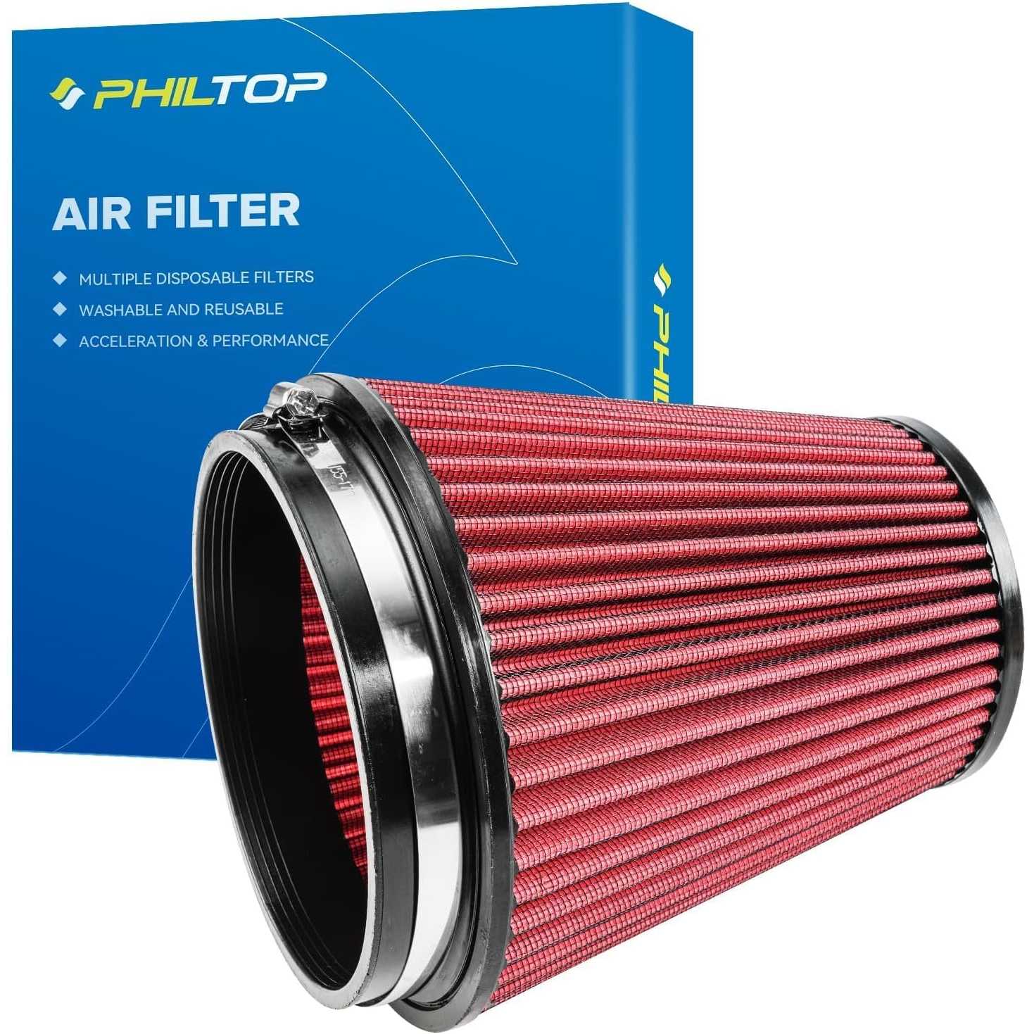 PHILTOP Universal Air Filter 6" Flange 7.5" Height | Universal
