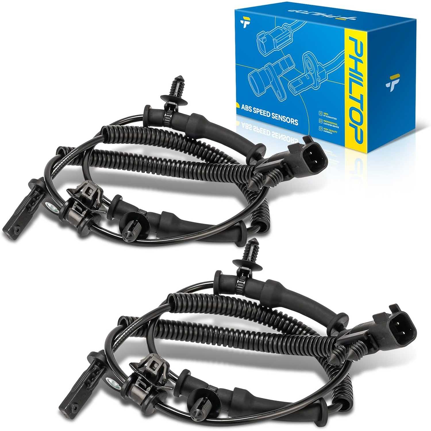 2PCS Rear ABS Wheel Speed Sensor Replacement for Grand Cherokee 2011-2021, Durango 2011-2022, Grand Cherokee WK 2022