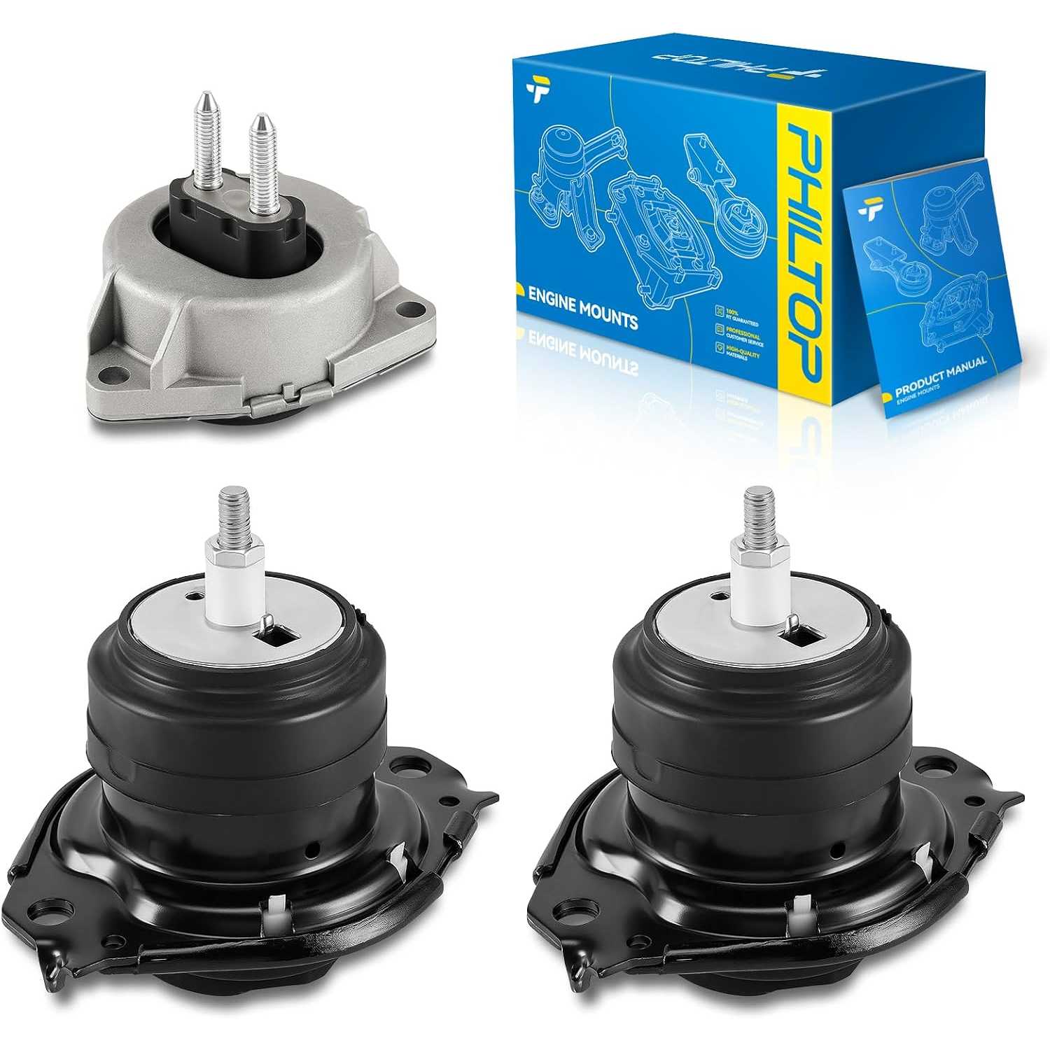 3PCS Engine Mounts fit for 2011-2013 Jeep Grand Cherokee | for 2014 Grand Cherokee 5.7L, EM3280 EM3280 EM3297