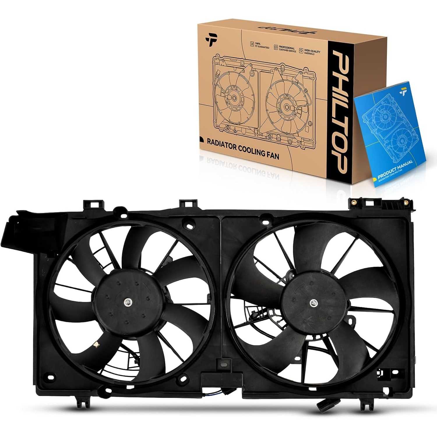 623470 Radiator Cooling Fan Assembly, Compatible with 2015-2019 Outback/Legacy 2.5L, Replace # 623470, 45122AL01APFM
