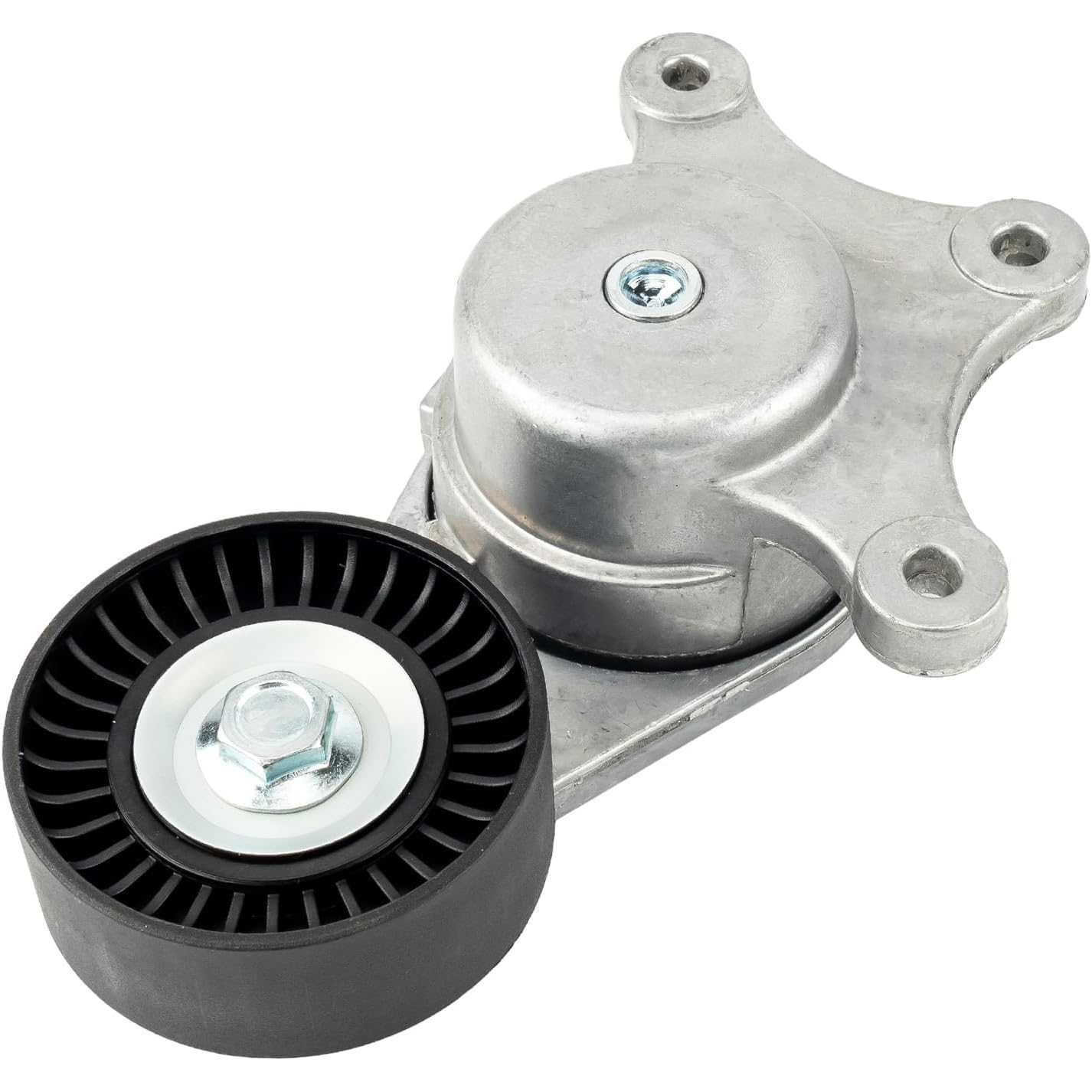 Belt Tensioner Assembly with Pulley Compatible with Ford Explorer, Edge, Flex, Taurus, Police Interceptor Utility