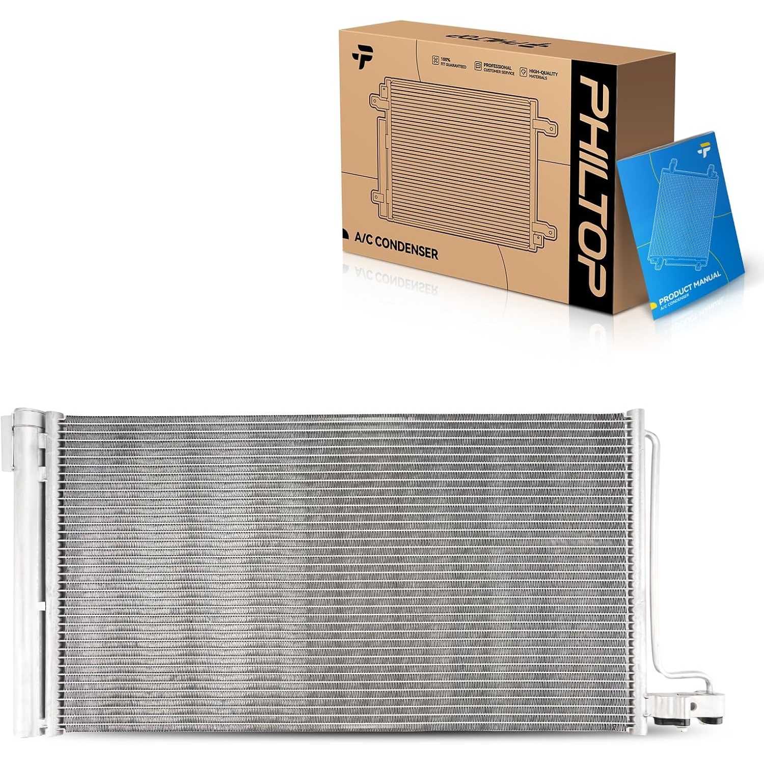 Air Conditioning A/C Condenser Compatible with Ford Focus 2012, 2013-2014 2.0L, with Receiver Drier Replace# 3981
