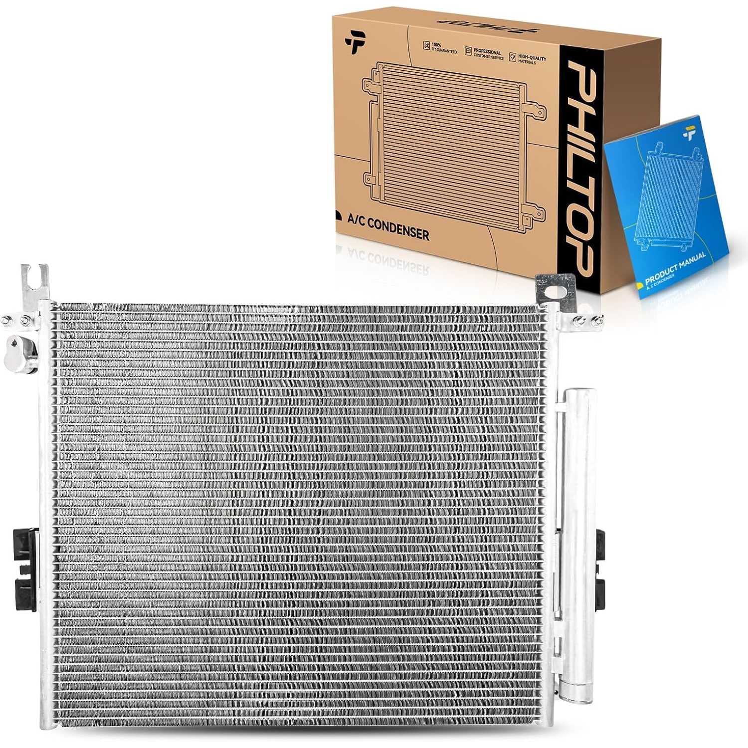 Air Conditioning A/C Condenser Compatible with Toyota Tacoma 2005 2006 2007 2008 2009 2010 2011 2012