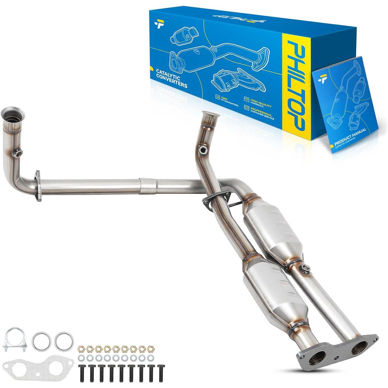 1999-2000 Cadillac Escalade 5.7L V8 | Front Catalytic Converter | OE#15734384/50410 - PHILTOP