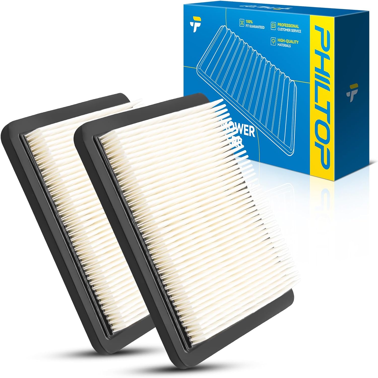 PHILTOP Lawn Mower Air Filter | Honda GCV160 Honda GCV190 Husqvarna | 491588S