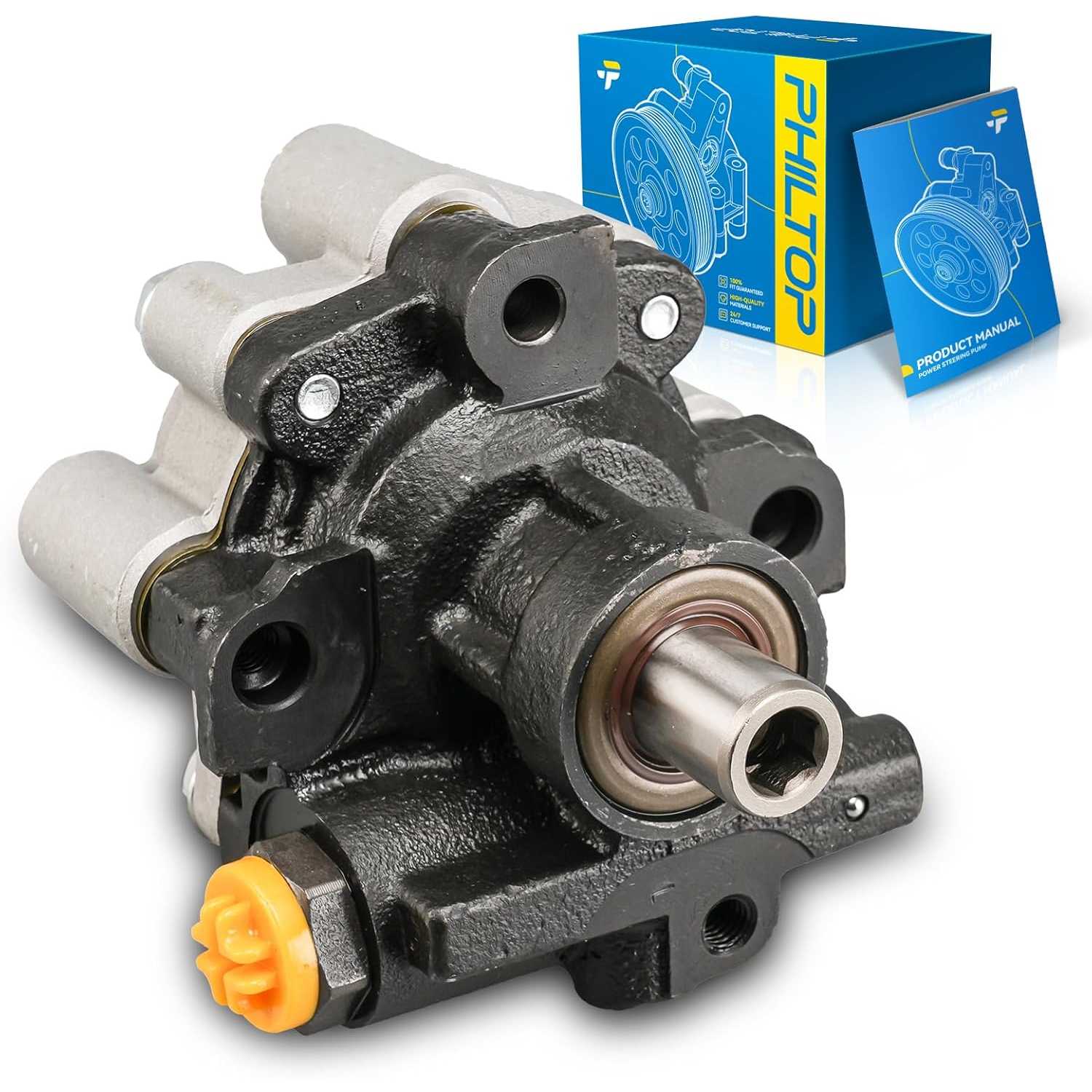 Power Steering Pump Replacement 215305, Fit for 2003-2010 PT Cruiser, 2003-2005 Neon 2.4T, Steering Pump