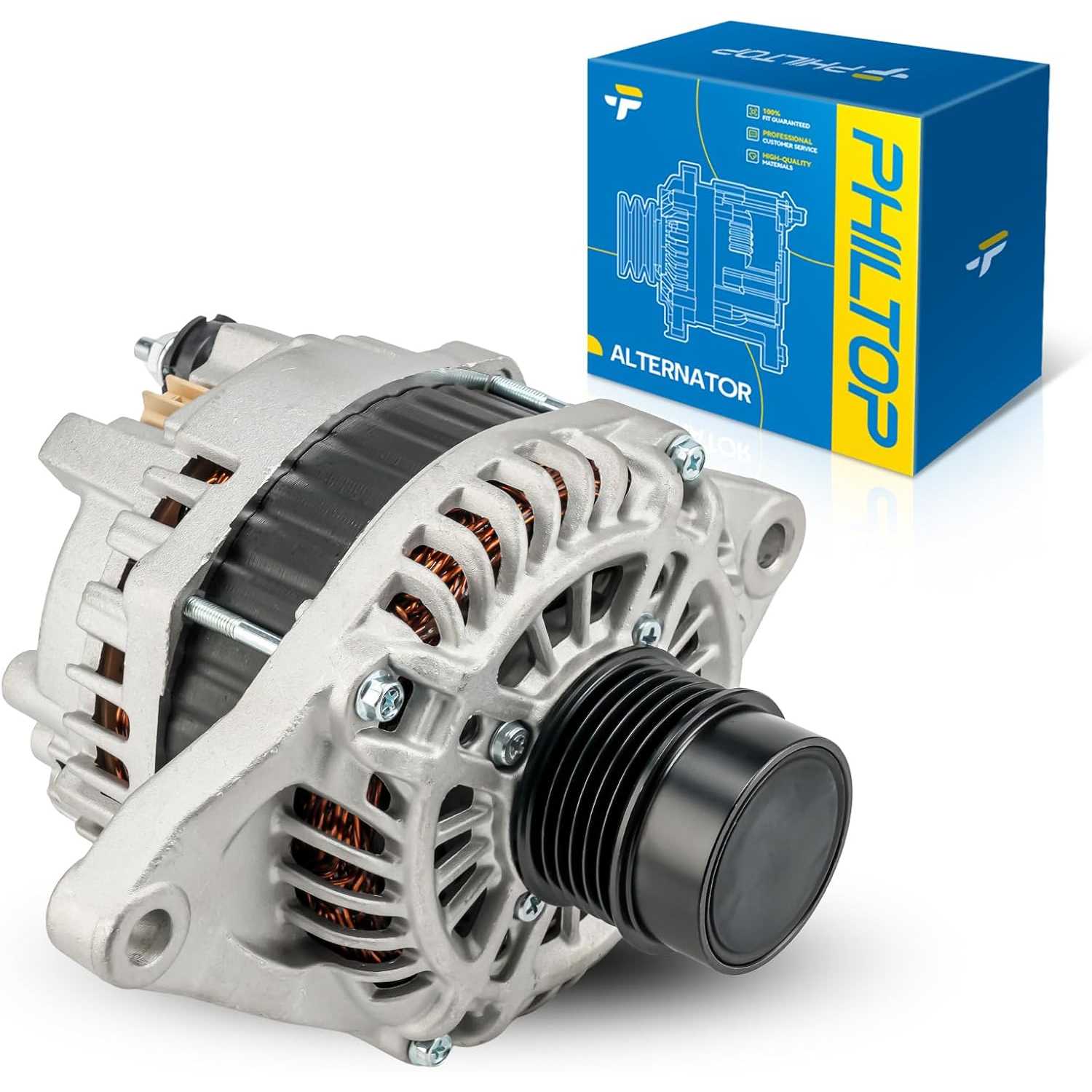11228N Alternator Compatible with Jeep, Dodge, 2007-2017 Patriot, 2007-2017 Compass, 2008-2014 Avenger, 2011-2014 200