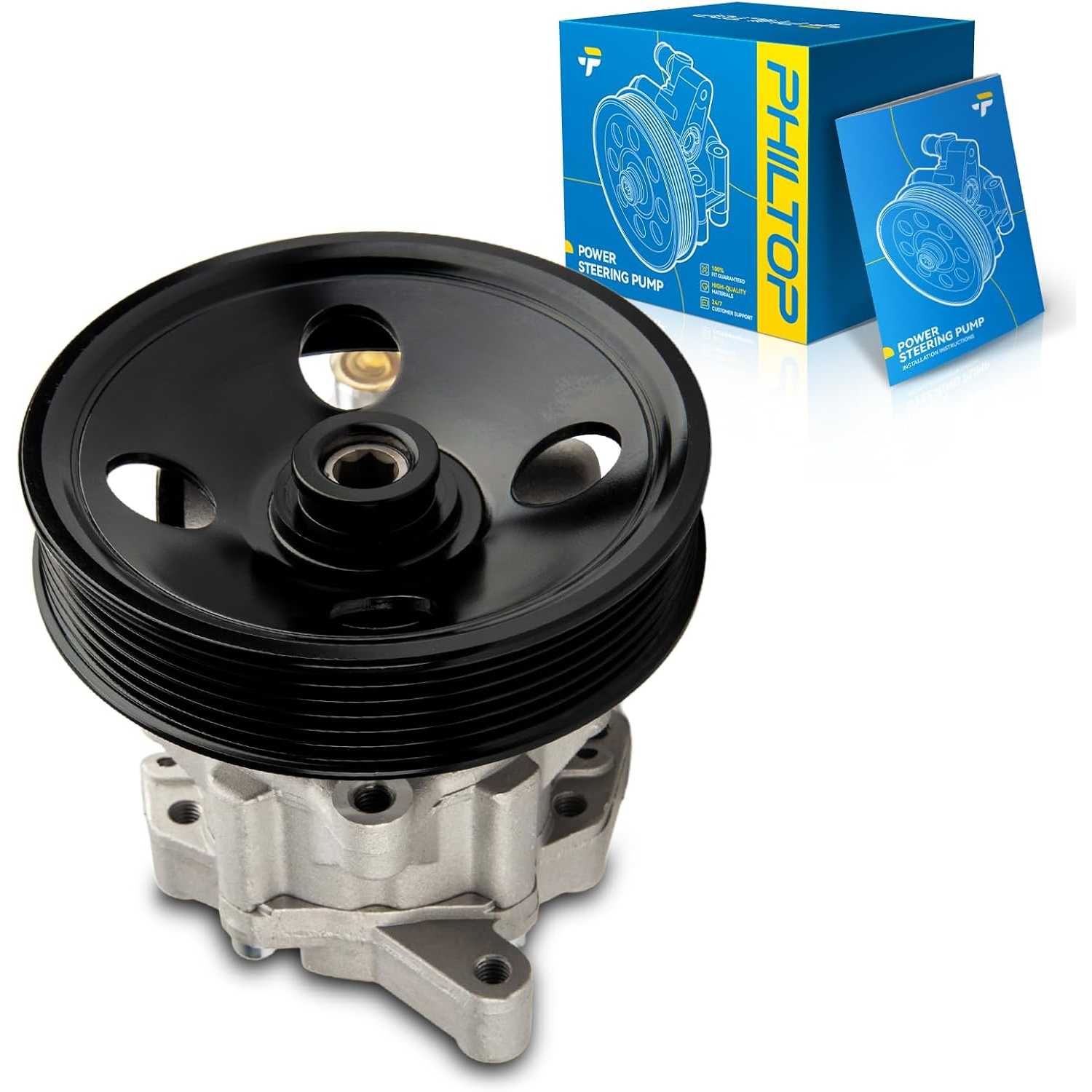 21-5294 Power Steering Pump with Pulley Fit for ML320 1998-2003 3.2L, ML430 1999-2001 4.3L