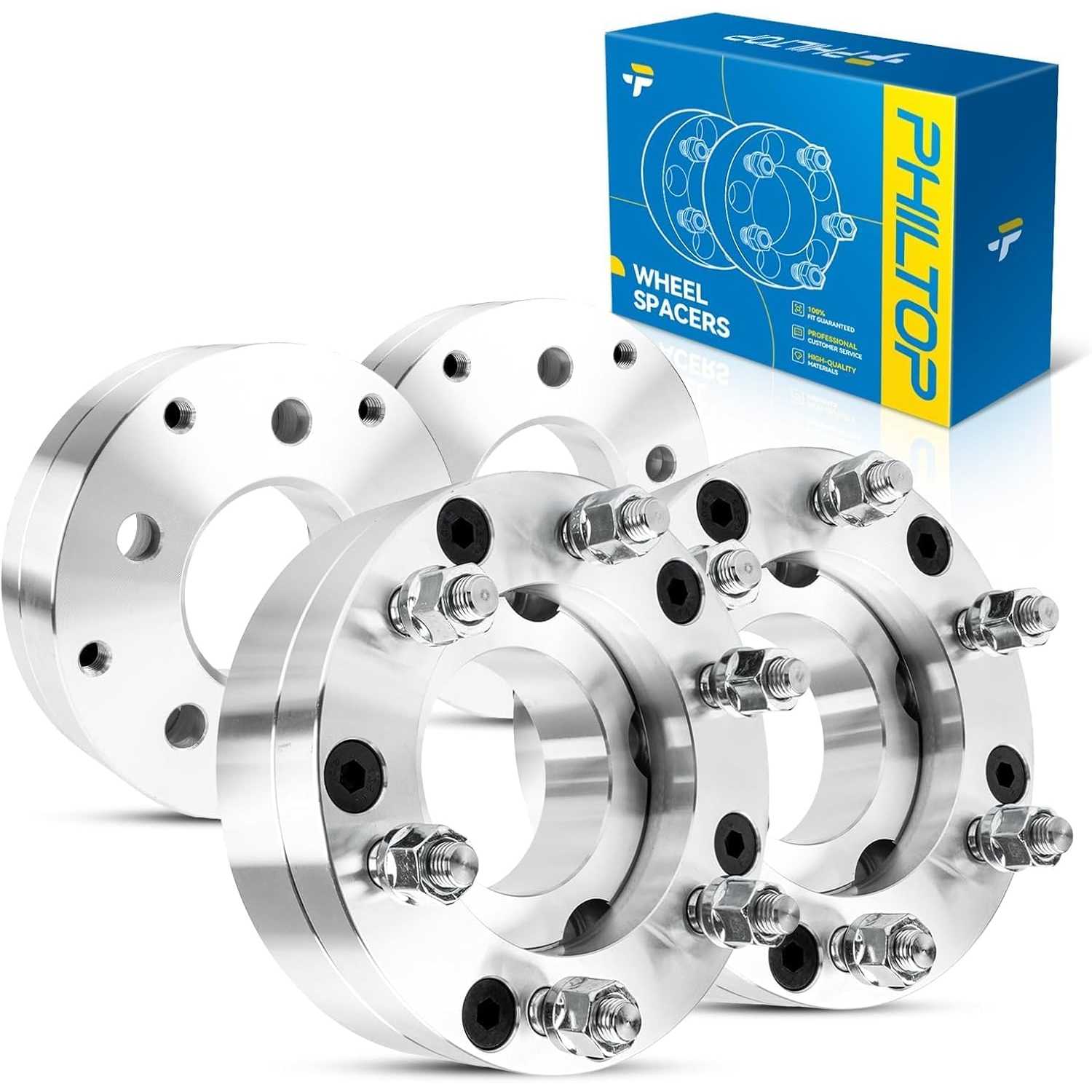 5x4.75 to 6x5.5 2 inch Lug Wheel Adapters Changes Bolt Pattern for S10, Corvette, Sonoma, Firebird, Camaro, Jimmy
