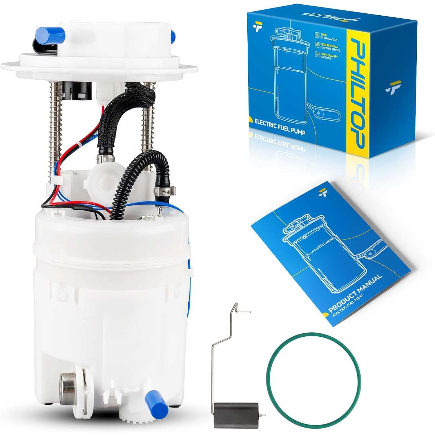 PHILTOP Fuel Pump Electric FG1272 Assembly Replacement for Santa Fe 2007-2009 2.7L 3.3L, Electric Fuel Pump Module Assembly Kit