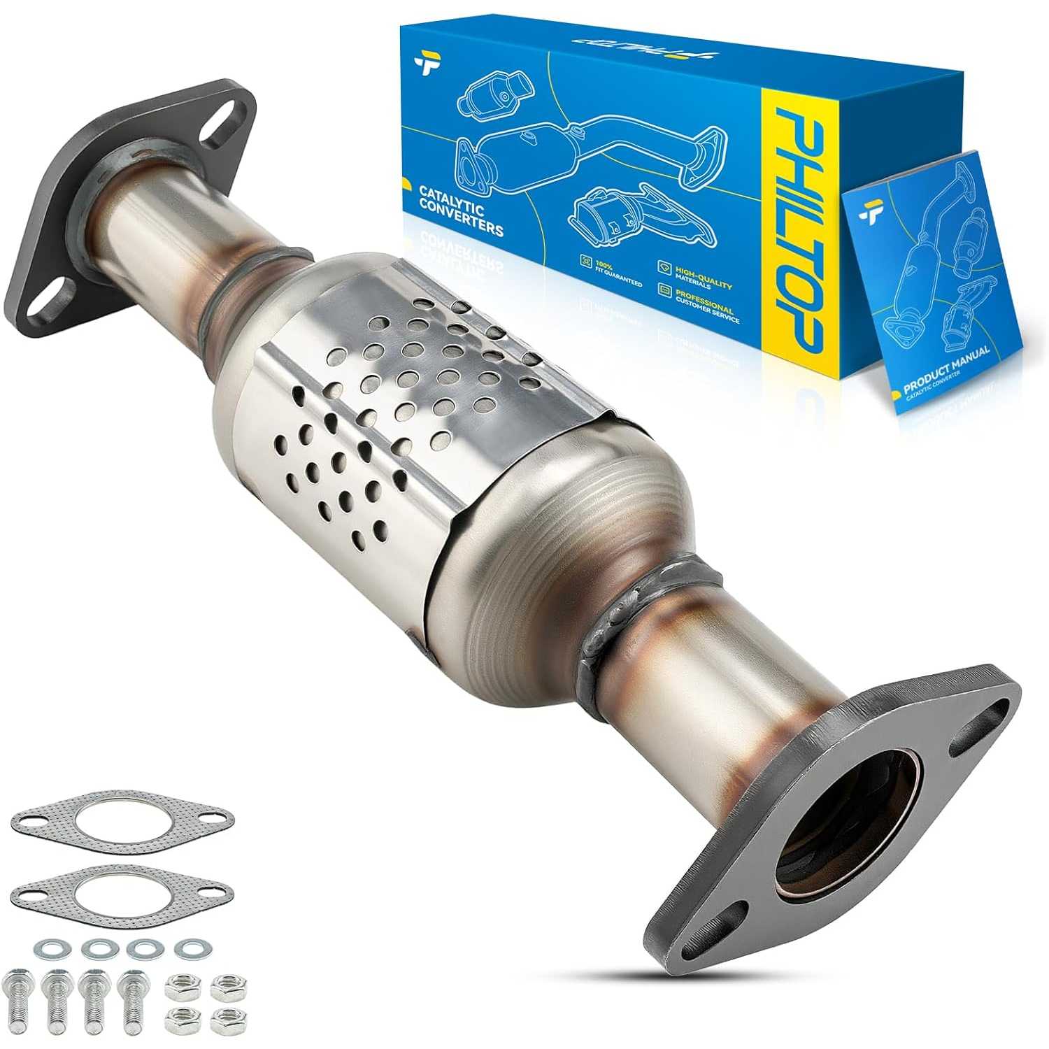 1995-1997 Nissan Pickup 2.4L L4 | Rear Catalytic Converter | OE#208023S526/15678 - PHILTOP