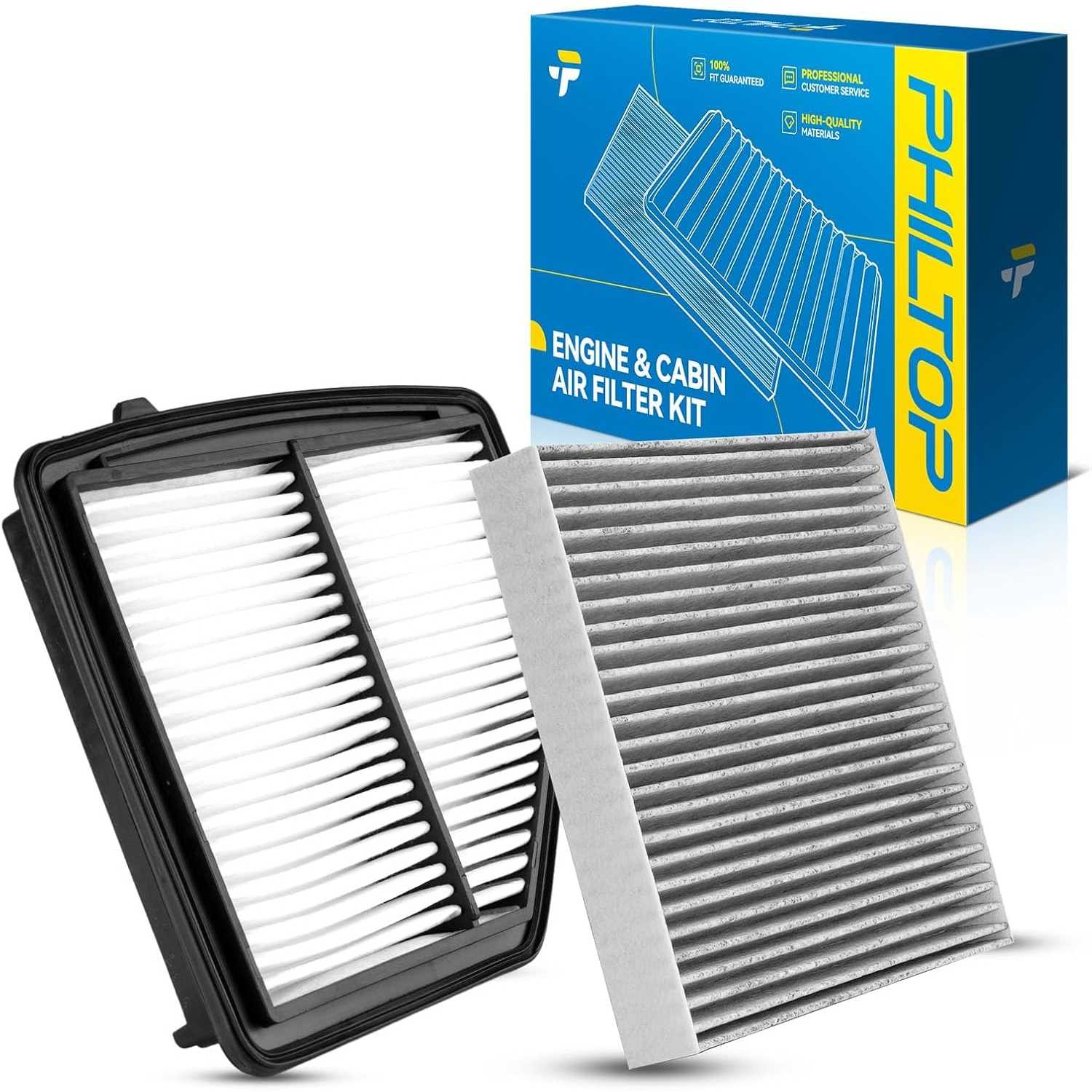 2016-2022 Honda HR-V 1.8L L4 | Cabin and Engine Air Filter Kit | OE#80291TF3E01/CF11182 - PHILTOP