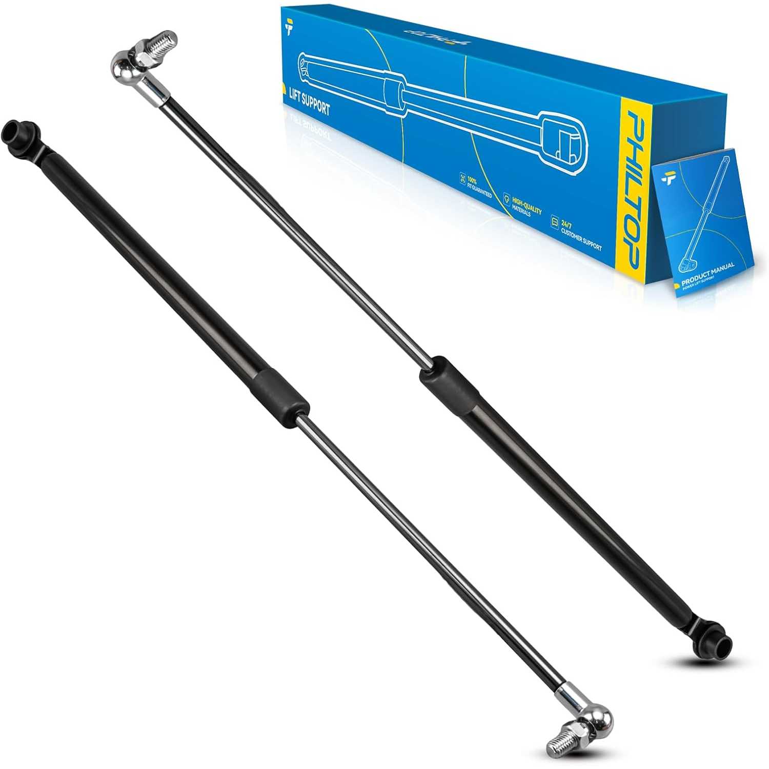 Rear Trunk Lift Supports Shock Struts Replacement 74820SH2307 – Compatible with 1988-1991 Honda CRX, Set of 2