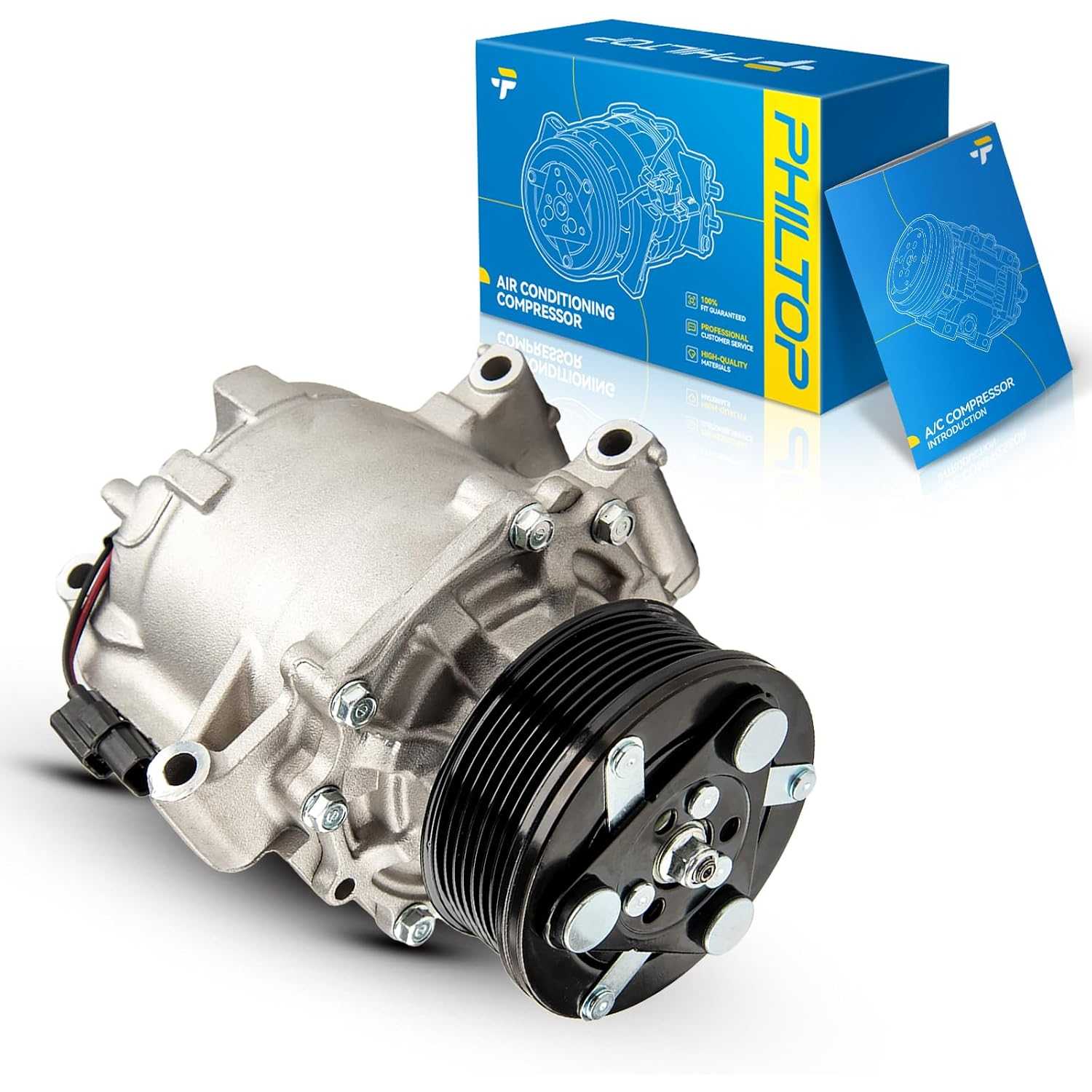 A/C Compressor with Clutch 98555 Replacement for Honda Civic 2006-2011 1.8L