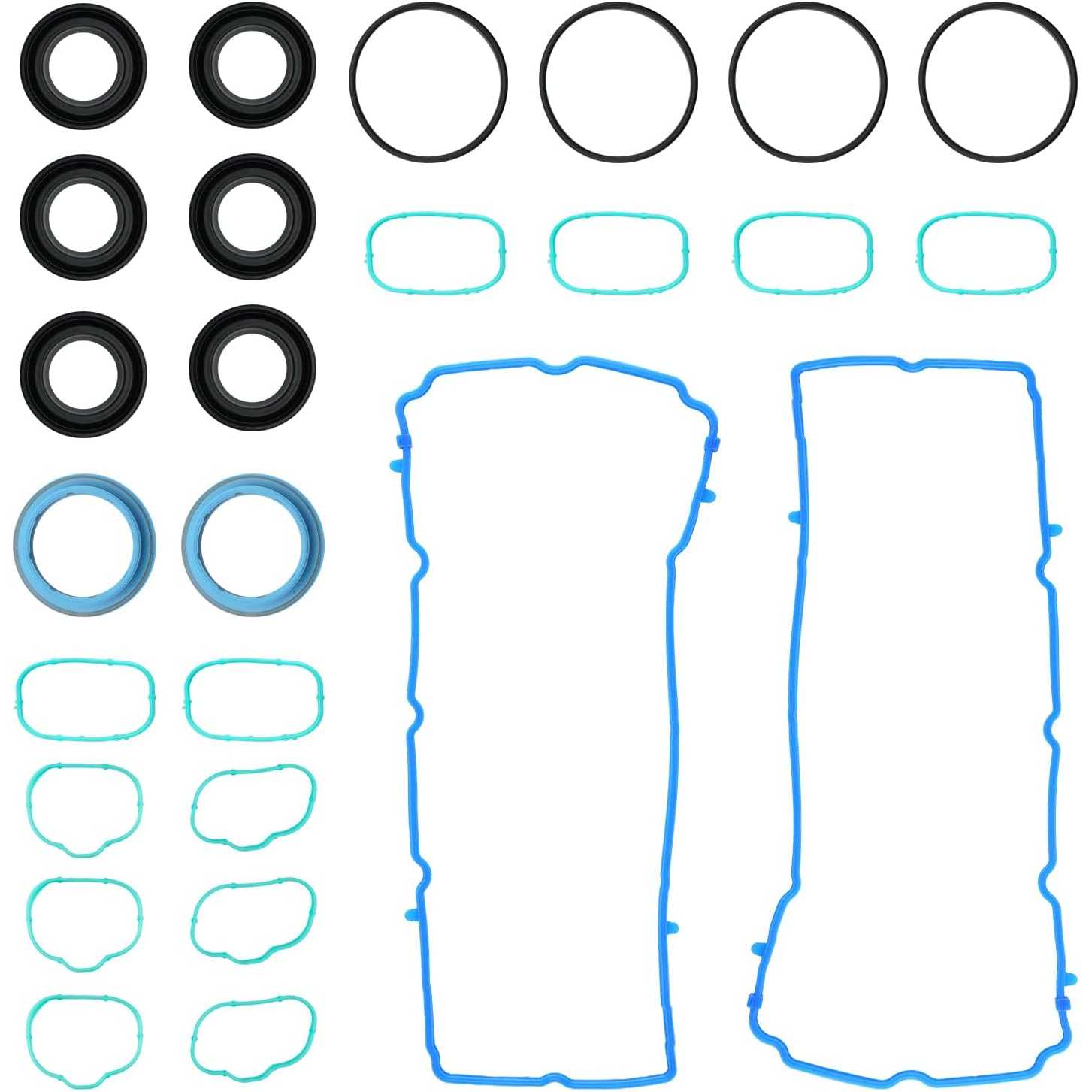 VS50805R Valve Cover Gasket Set Fit for Jeep Grand Cherokee Wrangler JK, Dodge Grand Caravan Charger Journey Durango