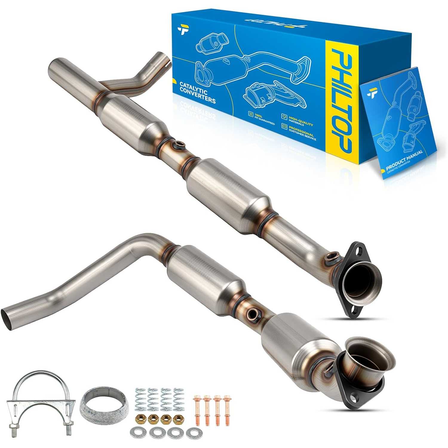 2007-2008 Ford E-150 4.6L V8 | Front Catalytic Converter | OE#7C2Z5F250B/16772 - PHILTOP