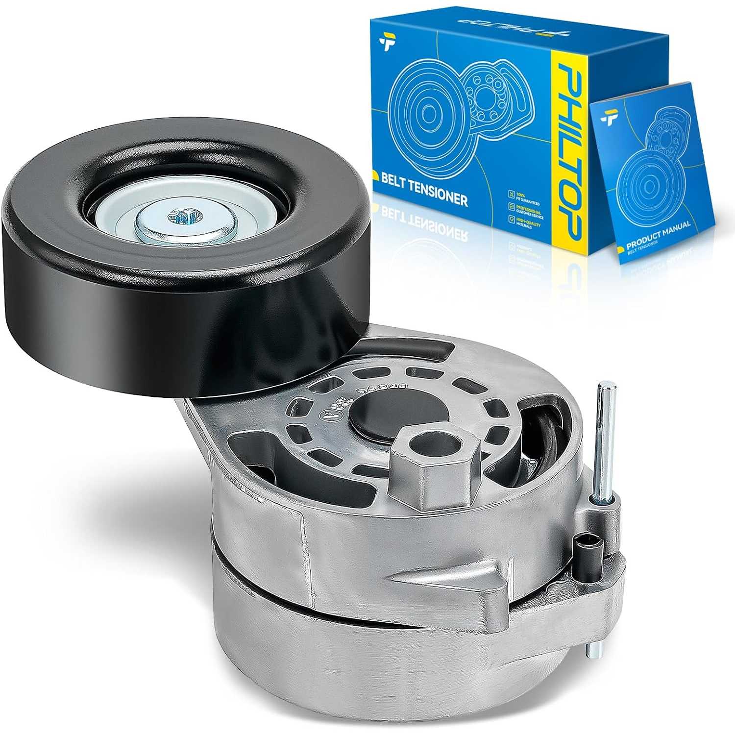 Belt Tensioner Assembly Compatible with 2009-2012 Audi Q5, 2005-2011 A6 Quattro, 2005-2009 A4 Quattro, 2010-2011 Audi S4