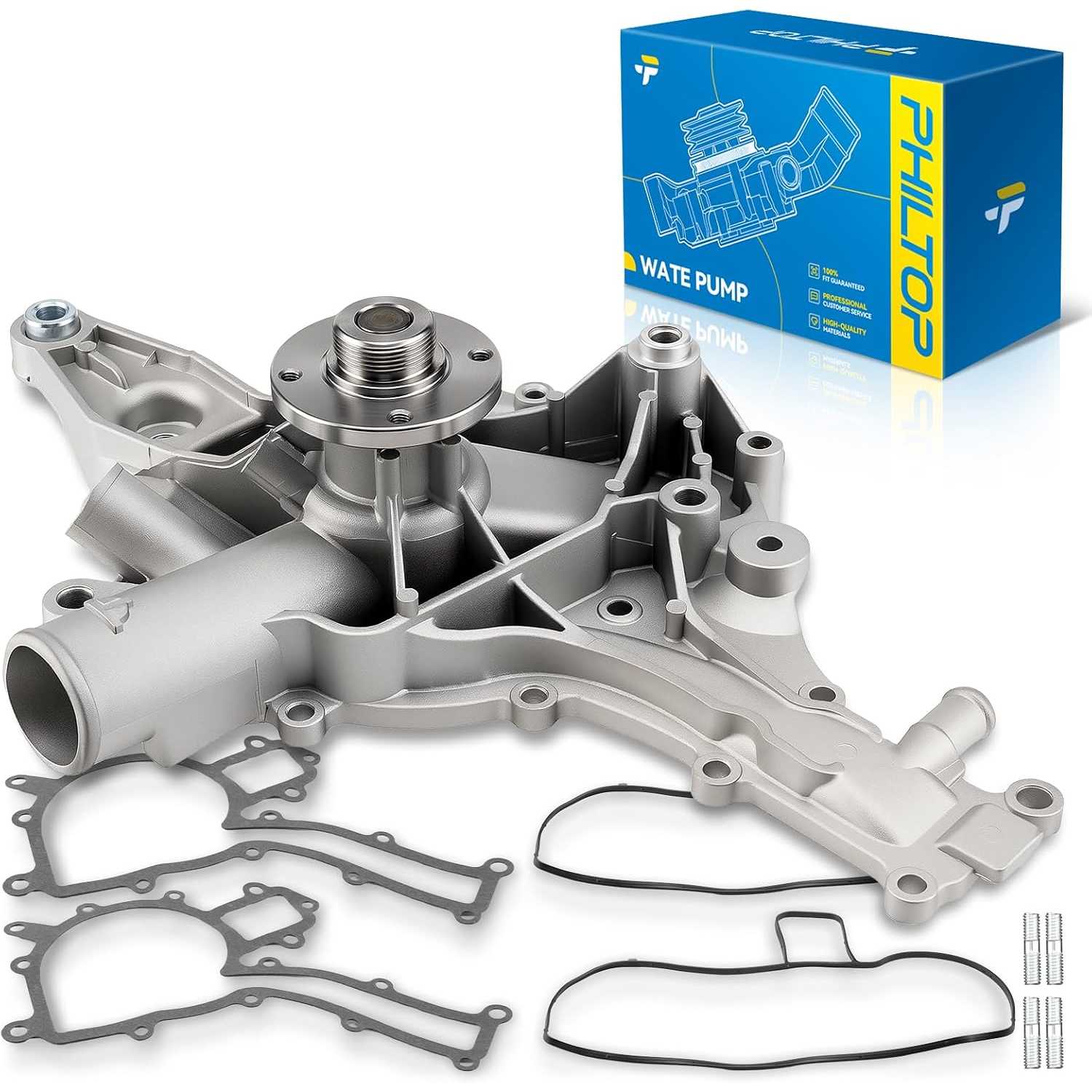 AW9380 Engine Water Pump w/Gasket for Mercedes-Benz E320 1998-2004 | for Mercedes-Benz SL500 2000-2006, E320 2005 3.2L