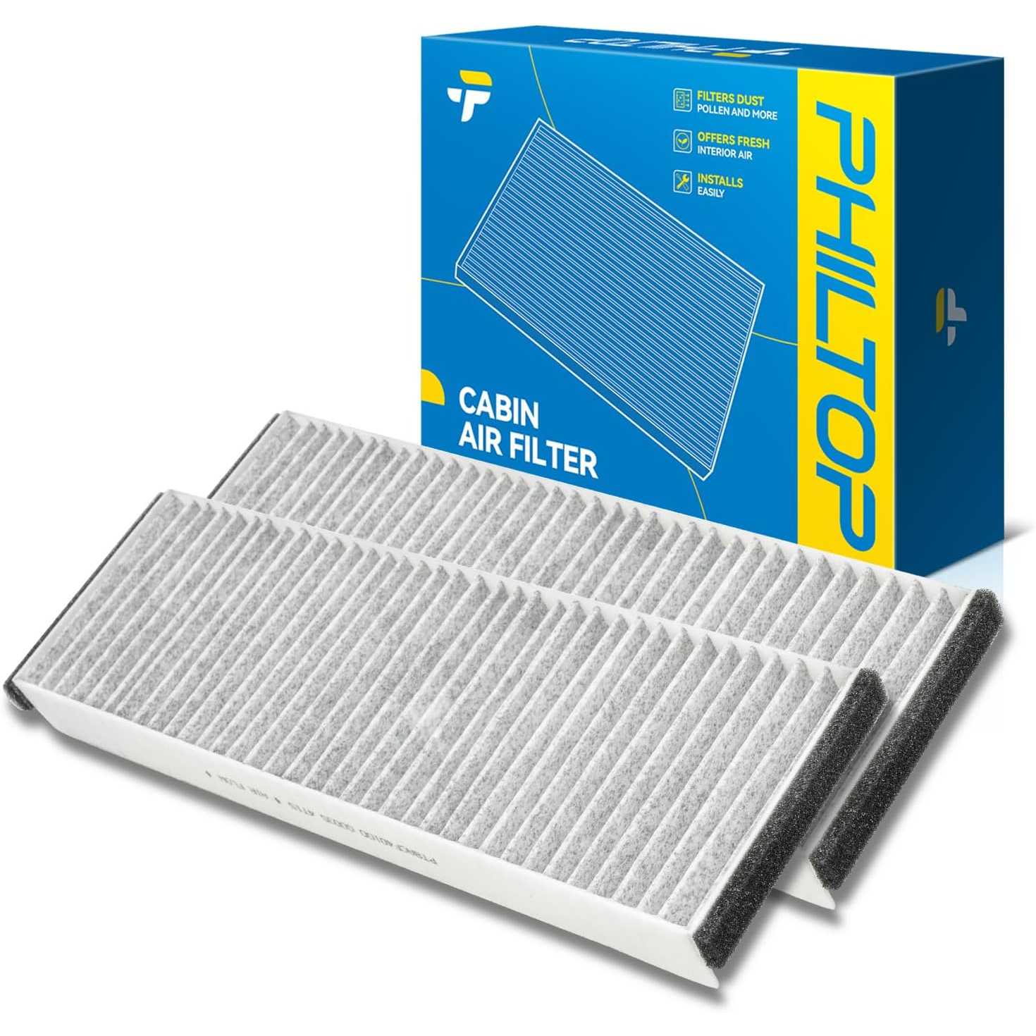 PHILTOP Cabin Air Filter w/ Carbon | Audi A6 Quattro 2005-2011 Audi A6 2006-2011 | CF10208