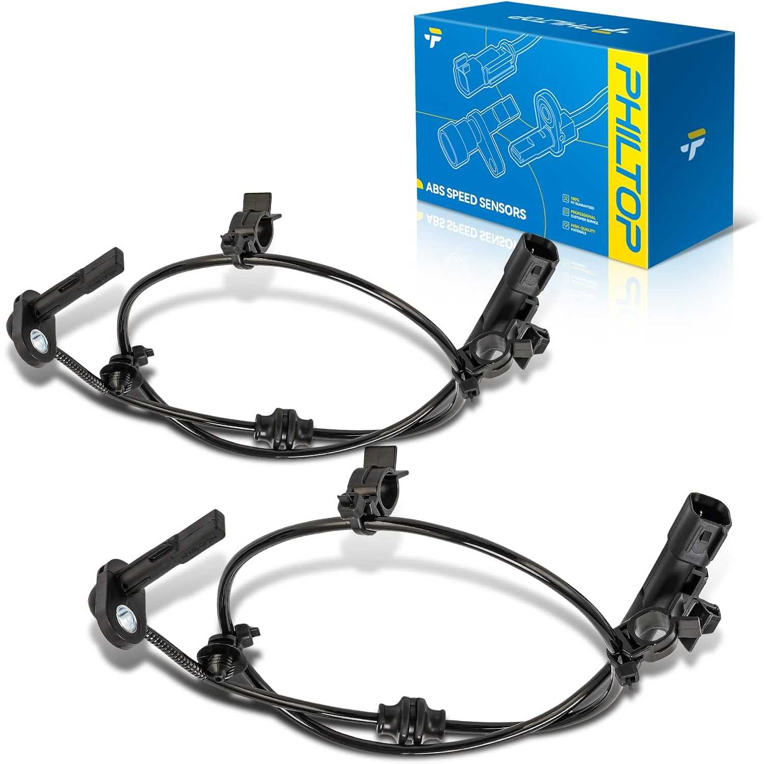 2PCS ABS Wheel Speed Sensor Fit for Chevrolet 2011-2015 Cruze | Front Left Rear Right for 2012-2017 Buick Verano
