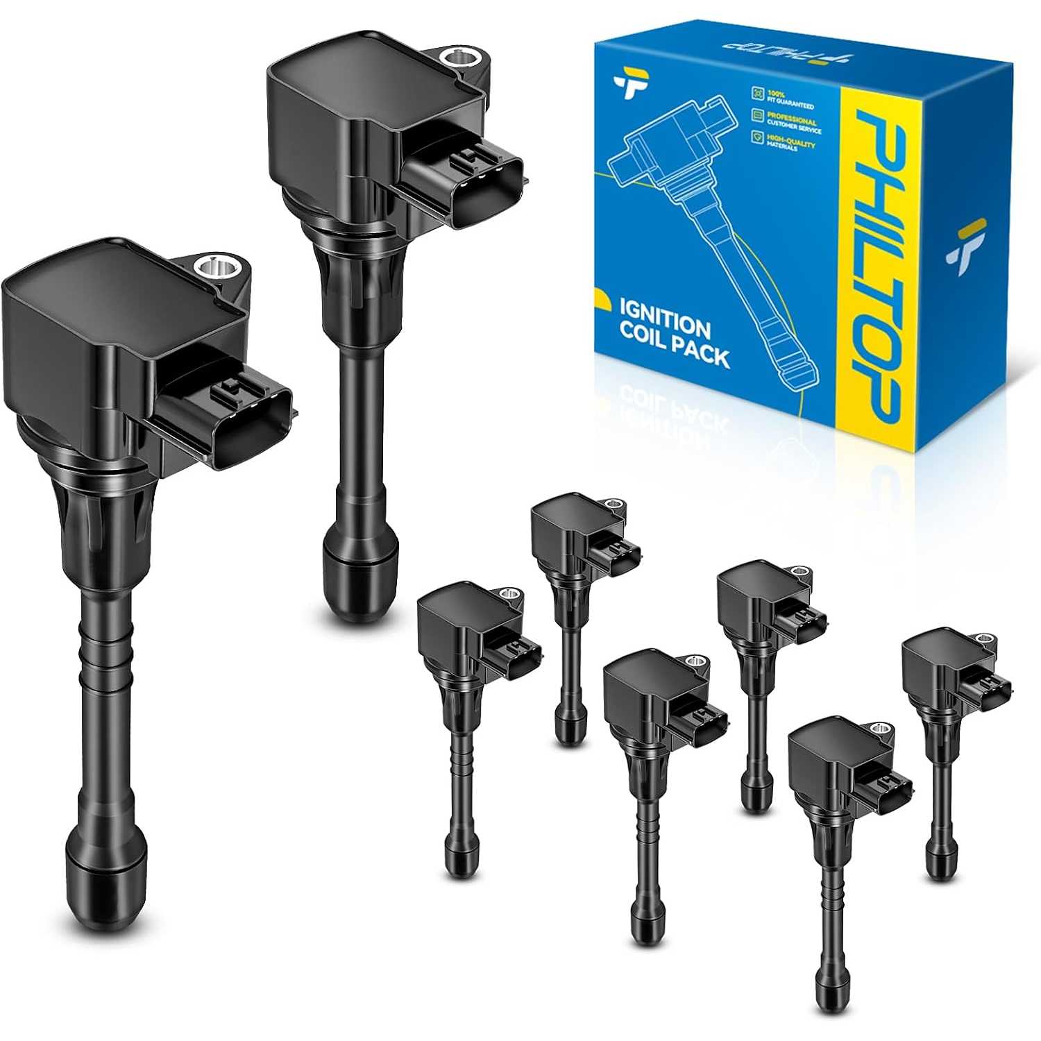 UF650 4 Ignition Coil Pack, Fits for INFINITI 2014-2023 QX80, 2017-2020 2022 Armada, INFINITI 2011-2013 QX56